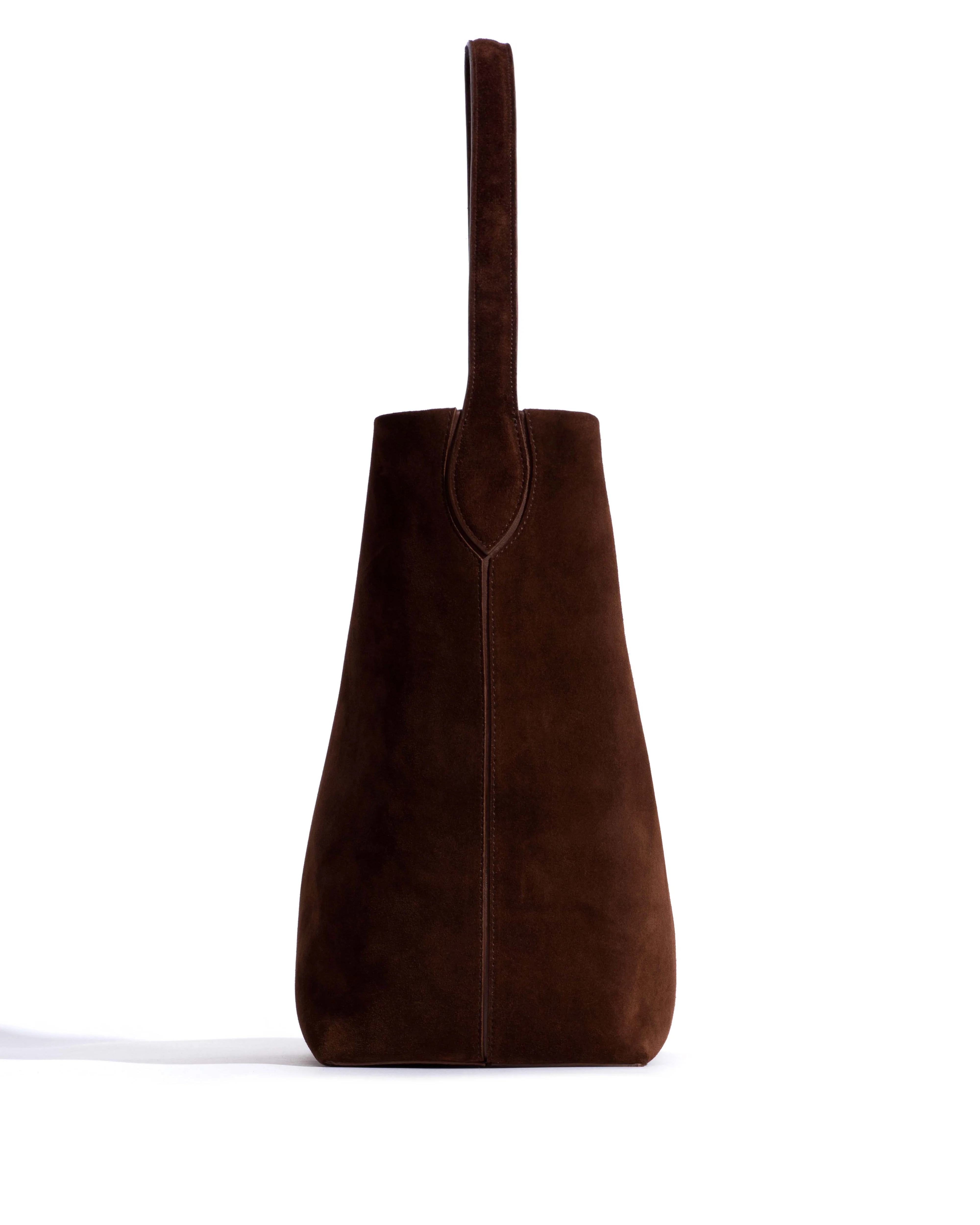 Versa everyday bag Calf suede Chocolate - Image 4