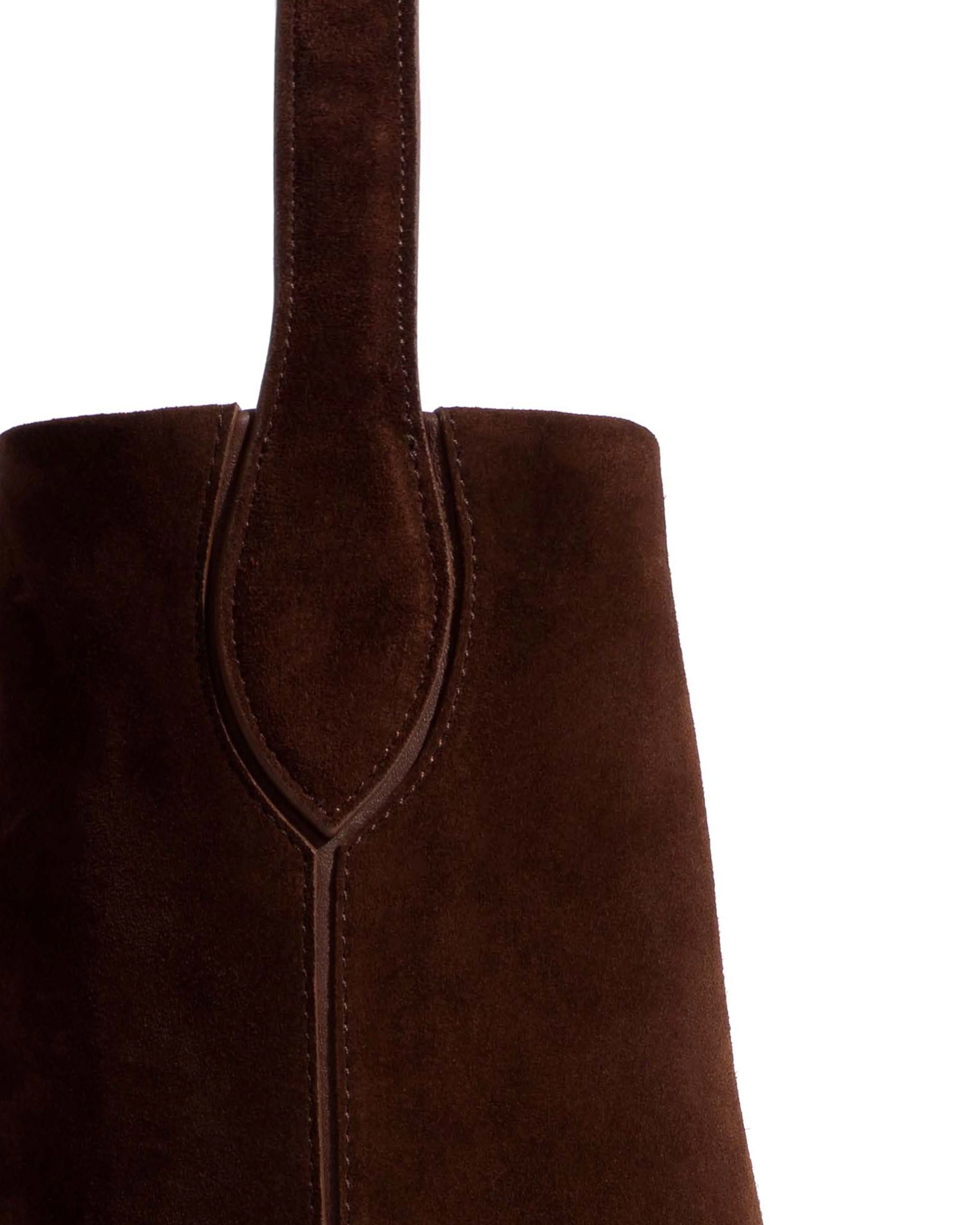 Versa everyday bag Calf suede Chocolate - Image 7