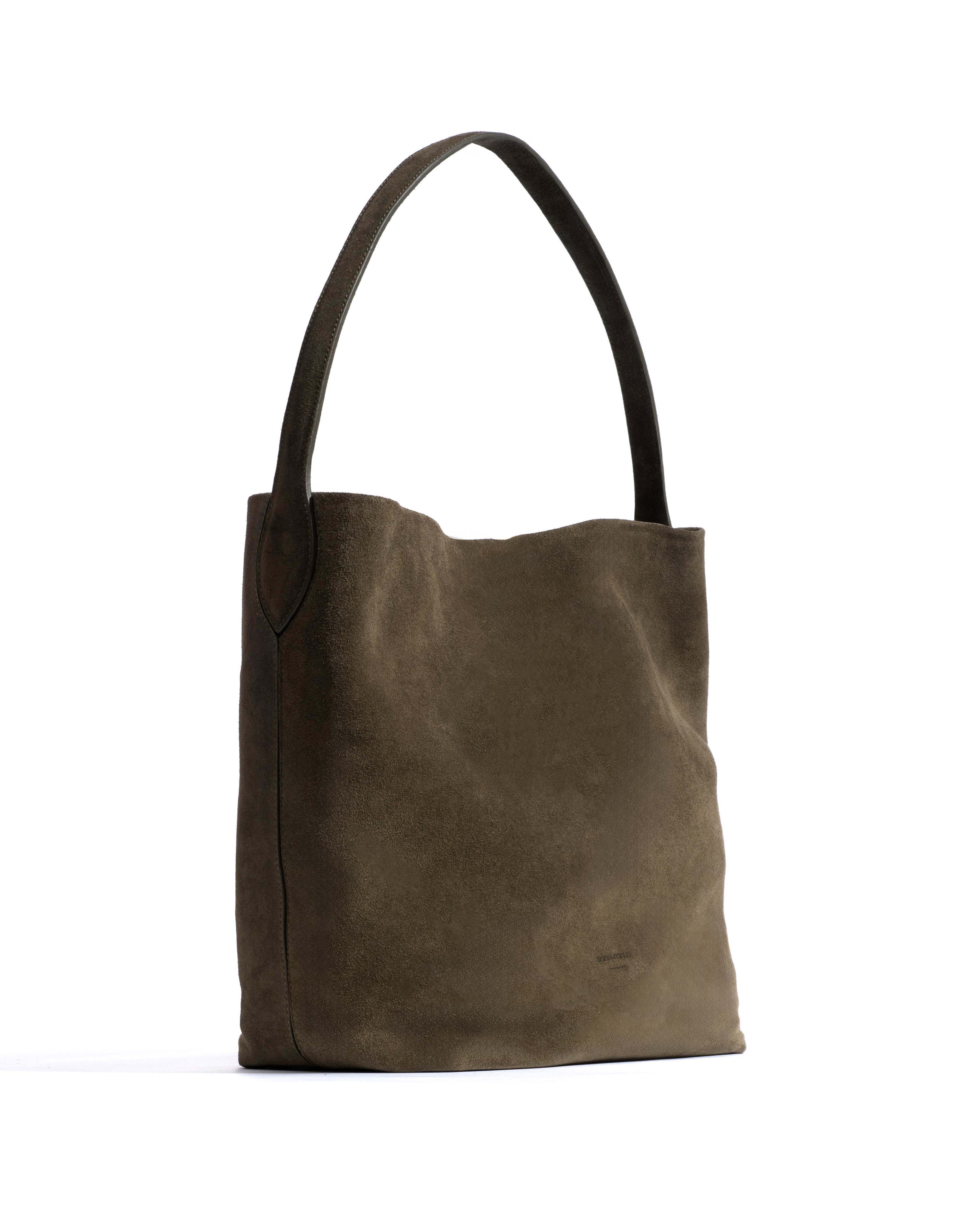 Versa everyday bag Calf suede Moss green - Image 2
