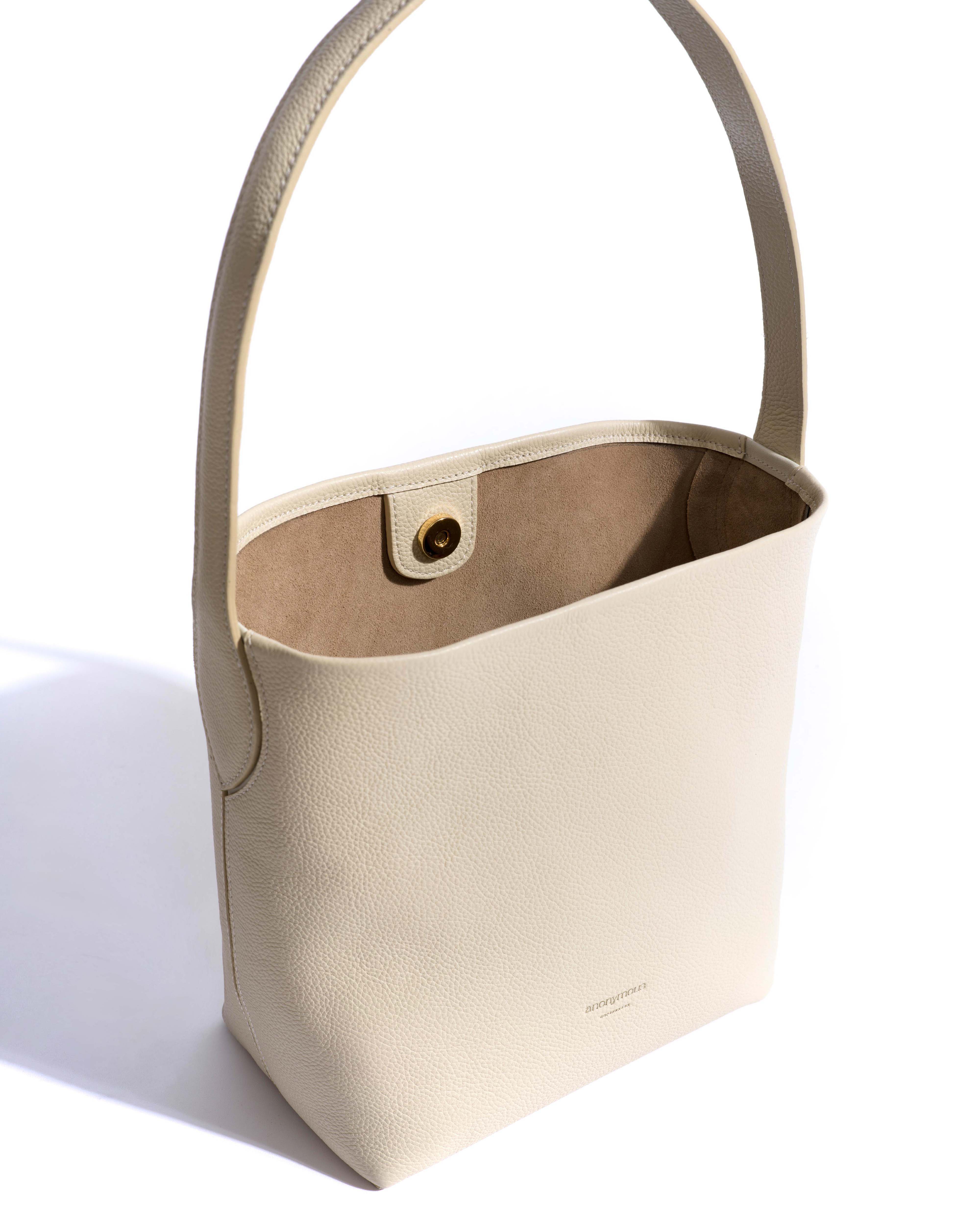 Versa petite bag Pebbled soft calf White sand - Image 5