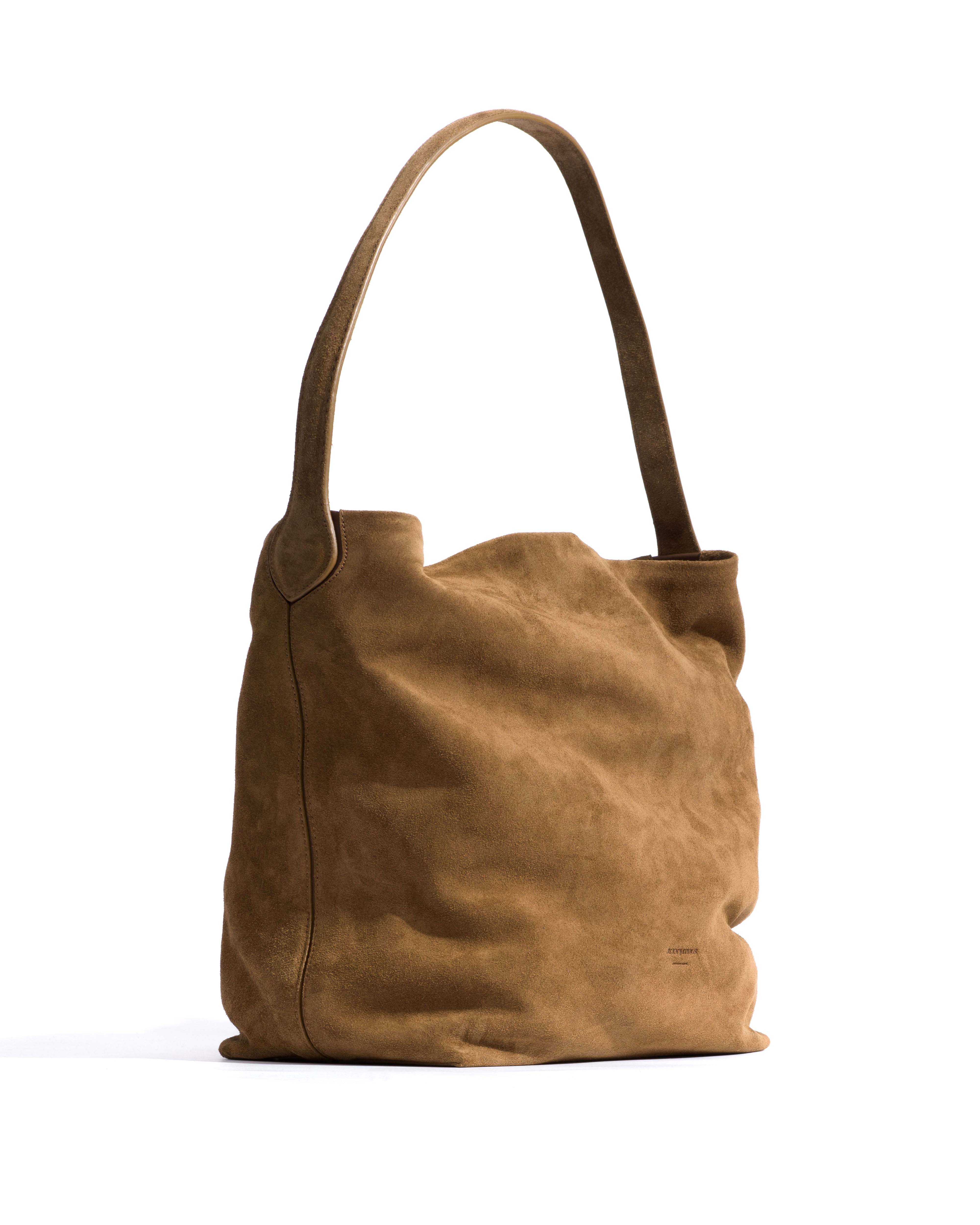 Versa slouchy everyday bag Calf suede Cinnamon - Image 2