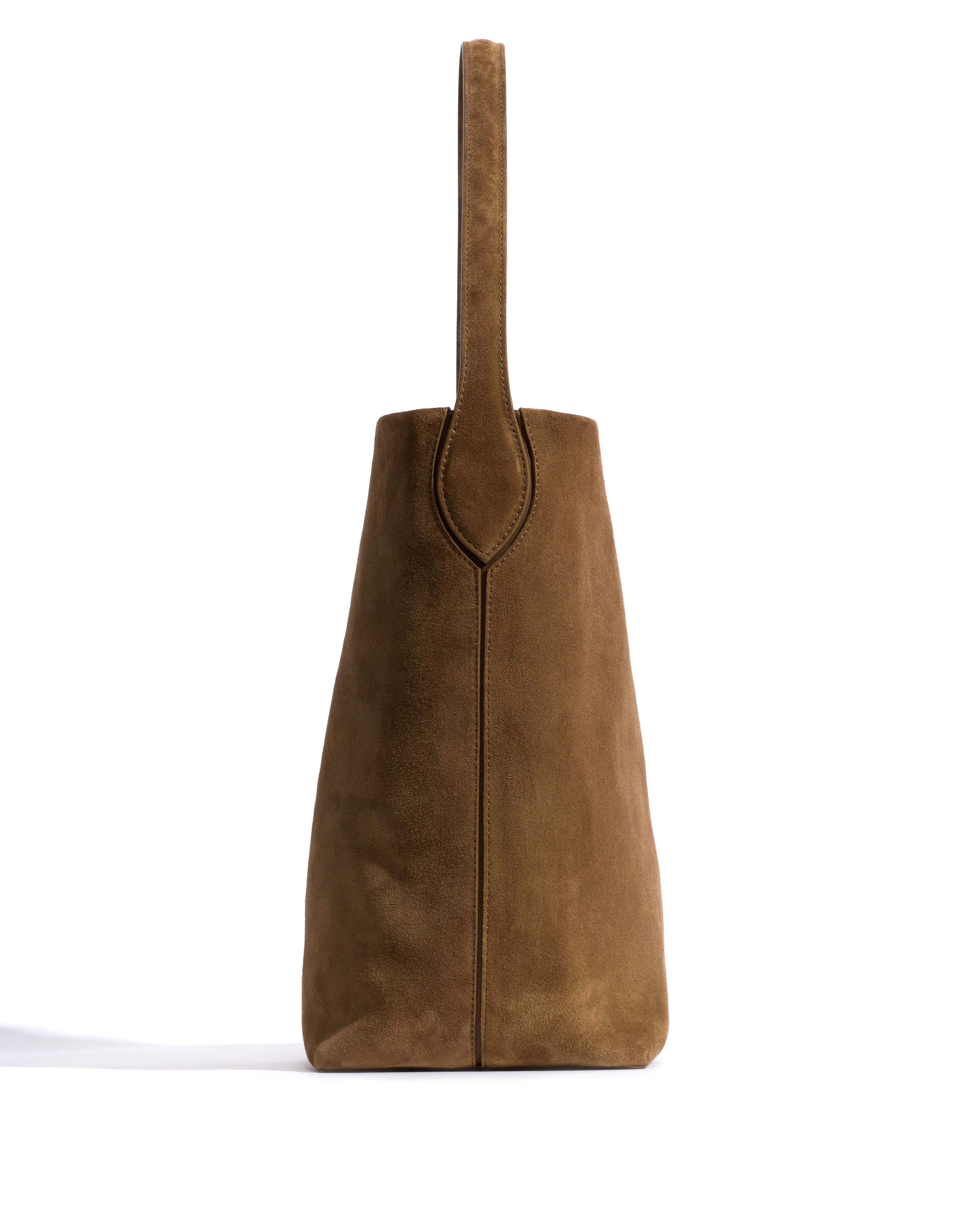 Versa slouchy everyday bag Calf suede Cinnamon - Image 3