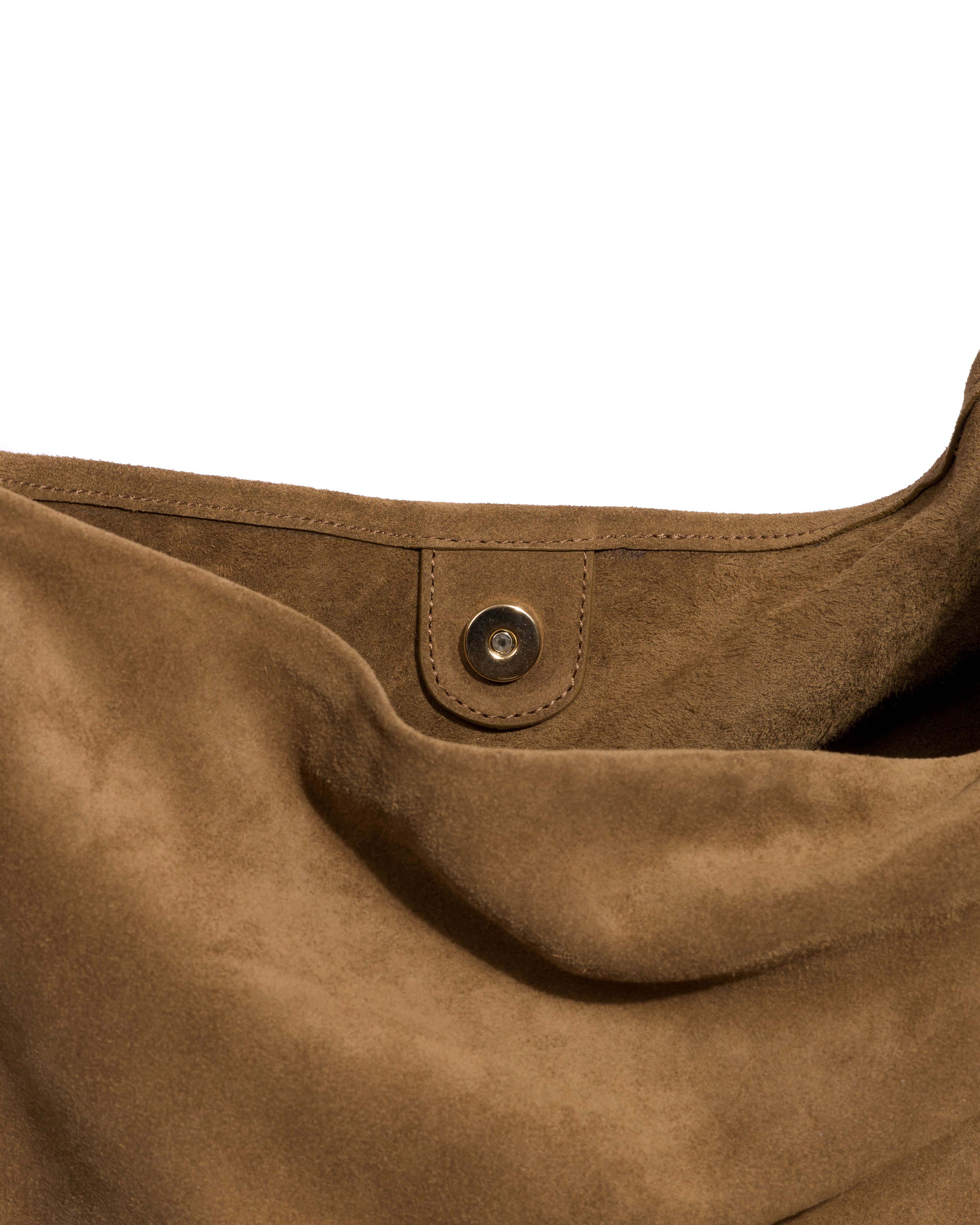 Versa slouchy everyday bag Calf suede Cinnamon - Image 5