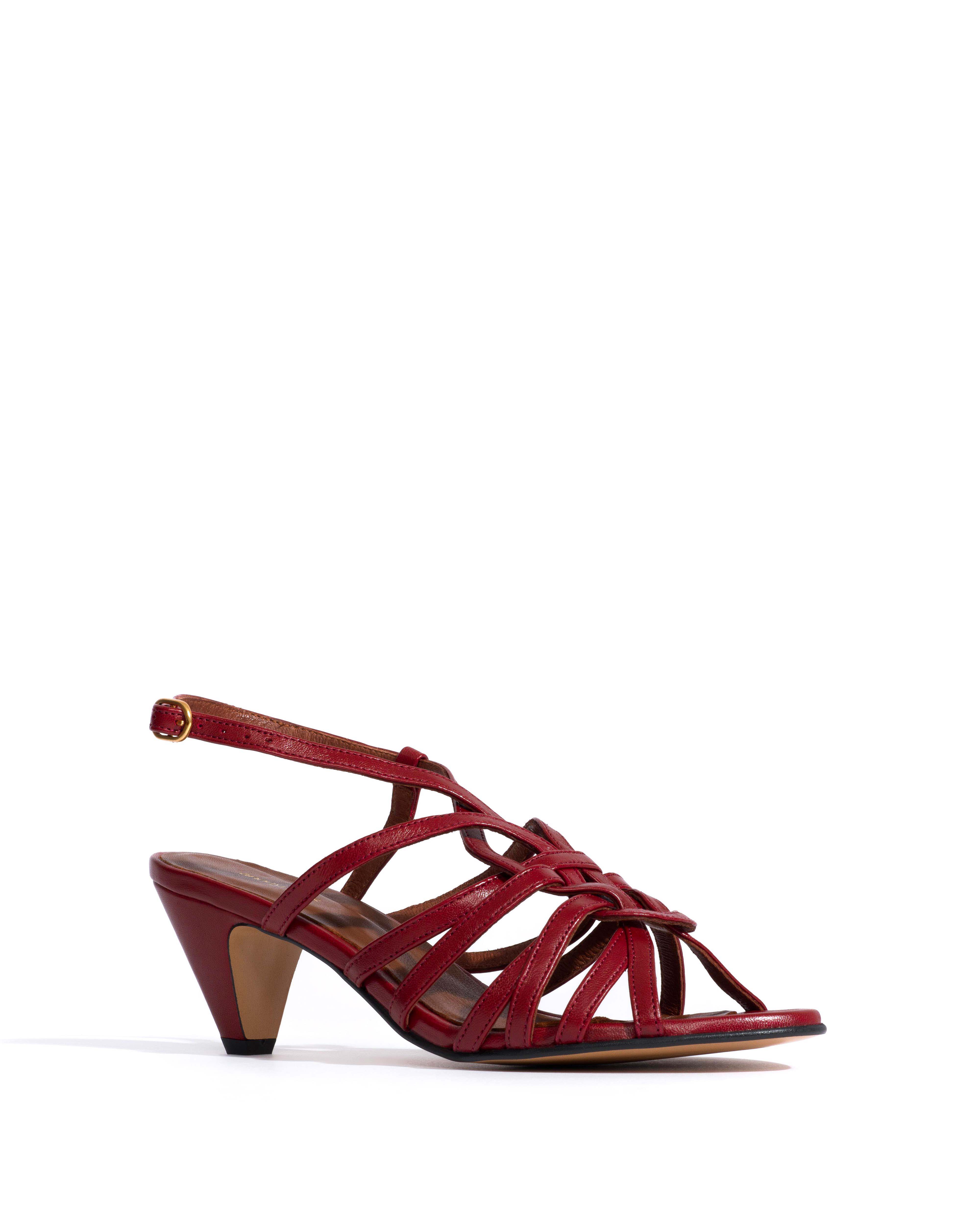 Vickey 50 stiletto Shiny lamb Pomegranate - Image 2