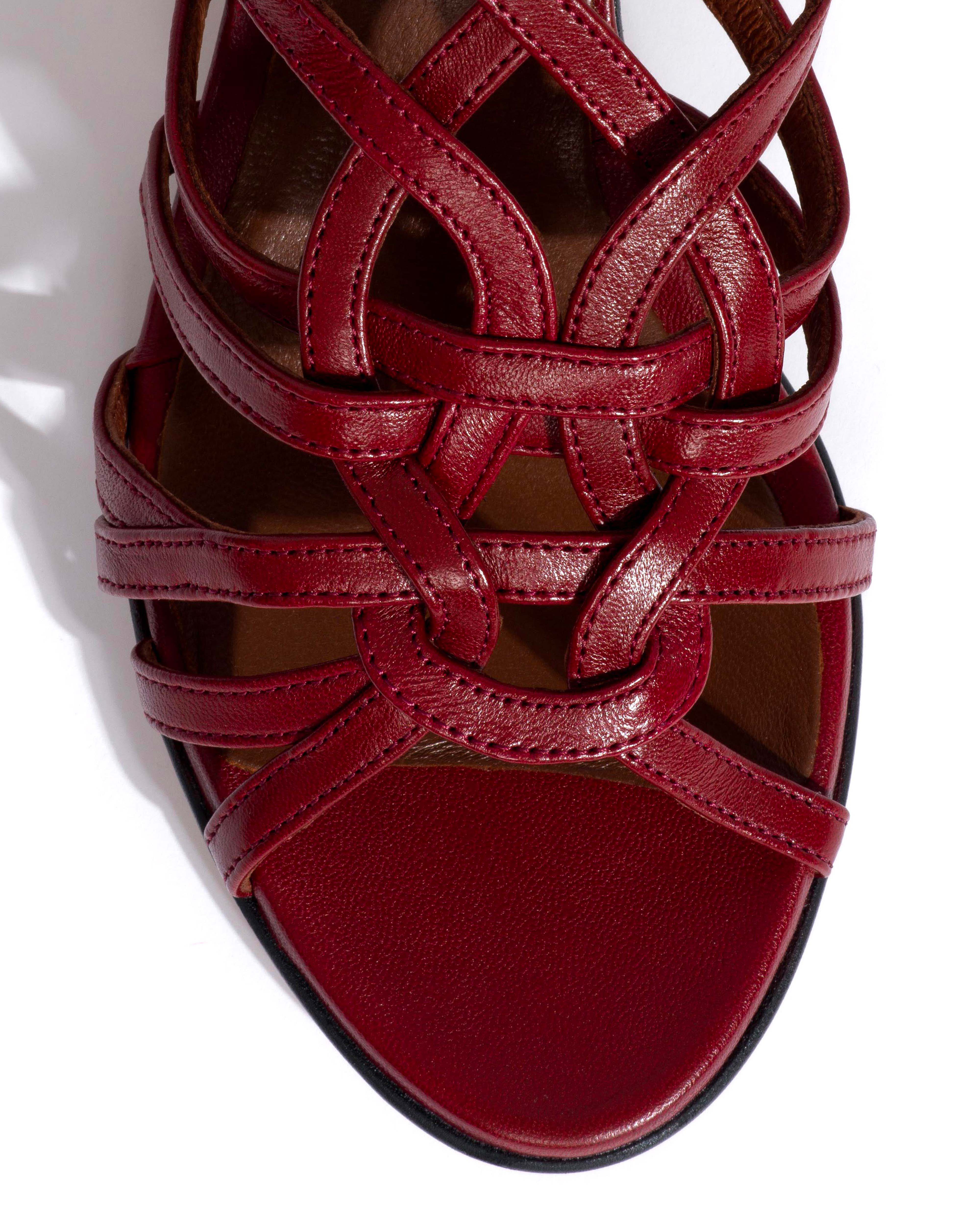 Vickey 50 stiletto Shiny lamb Pomegranate - Image 5