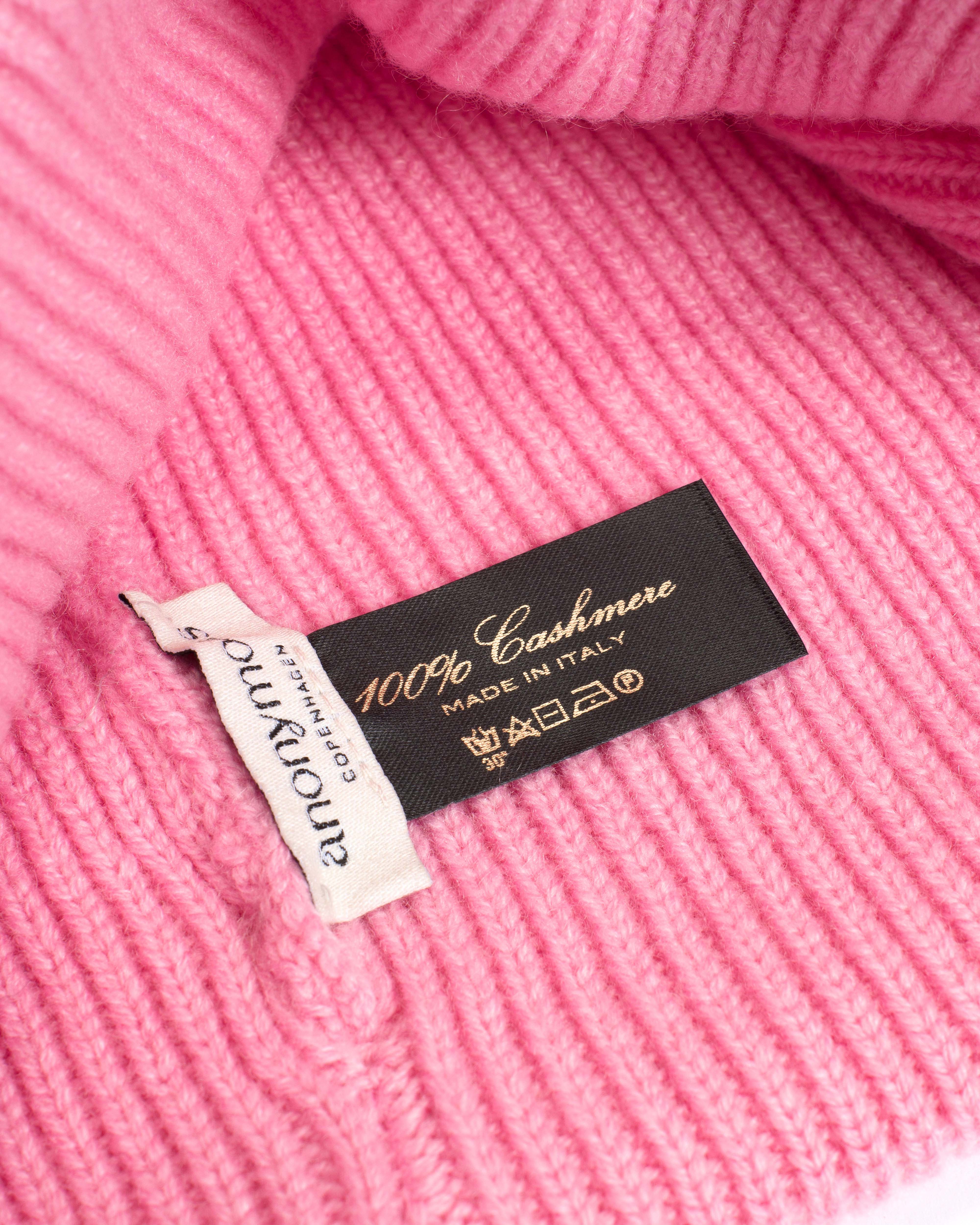 Vinni beanie 100% cashmere Blush pink - Image 4