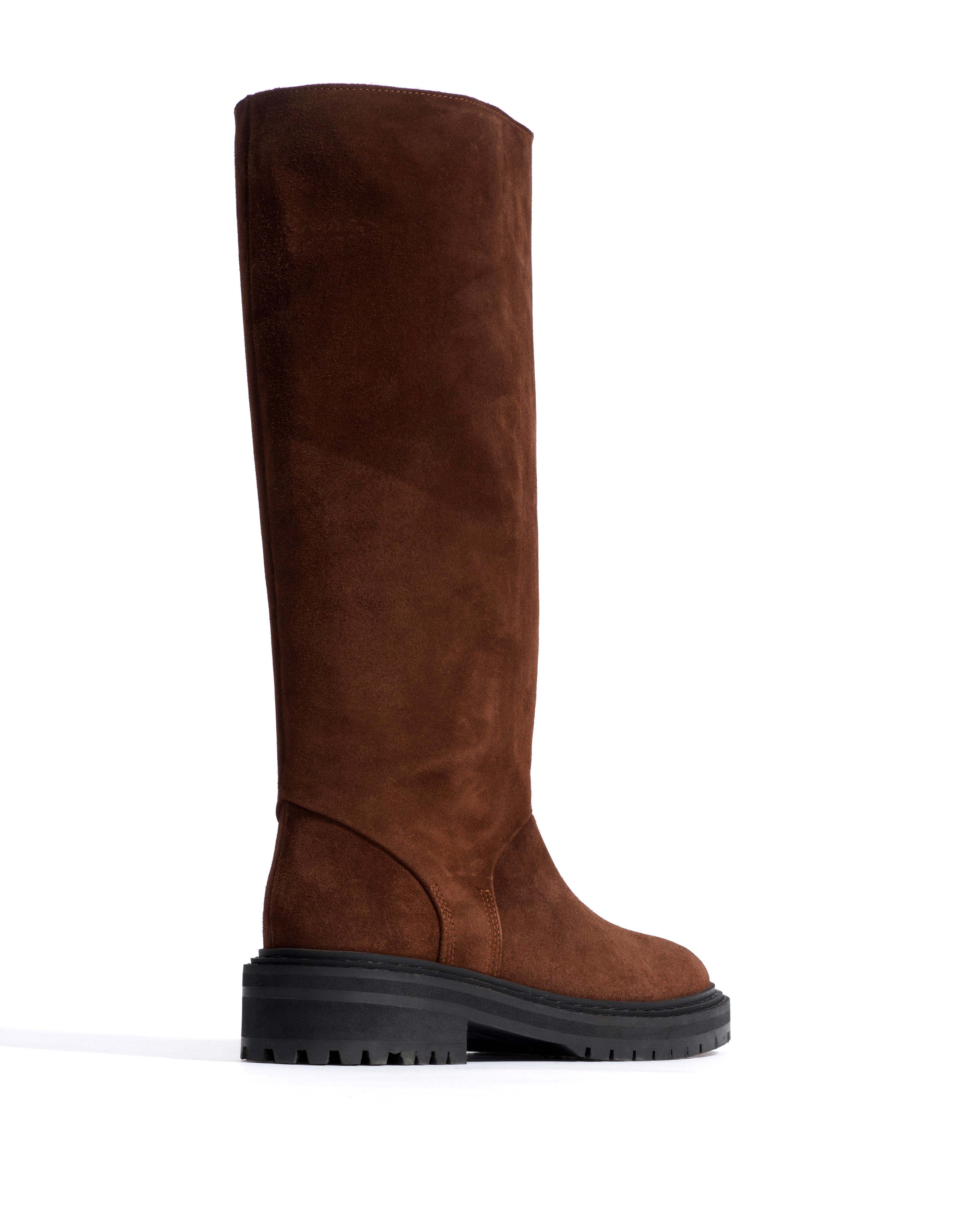 Vivian Calf suede Chocolate - Image 3