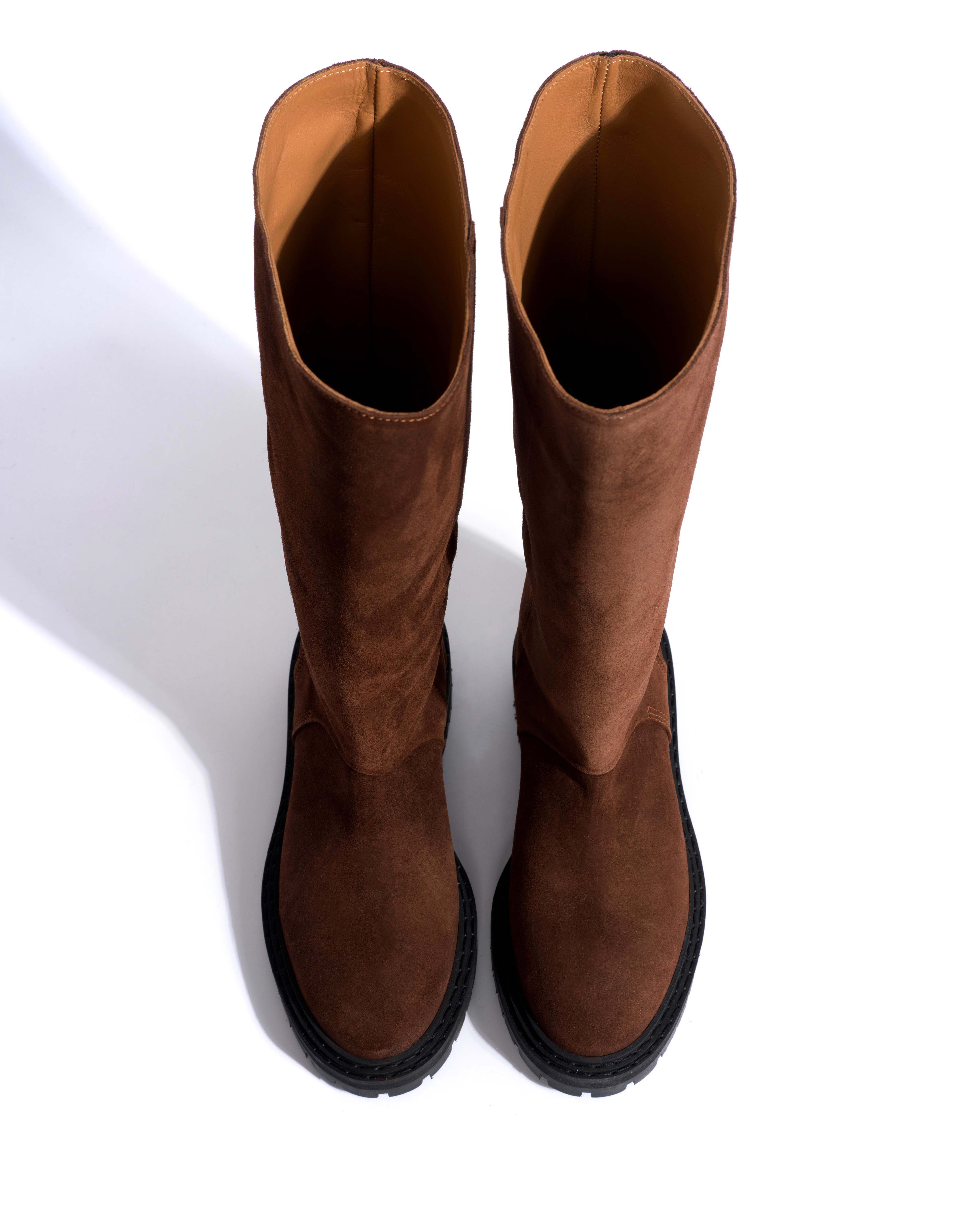 Vivian Calf suede Chocolate - Image 4