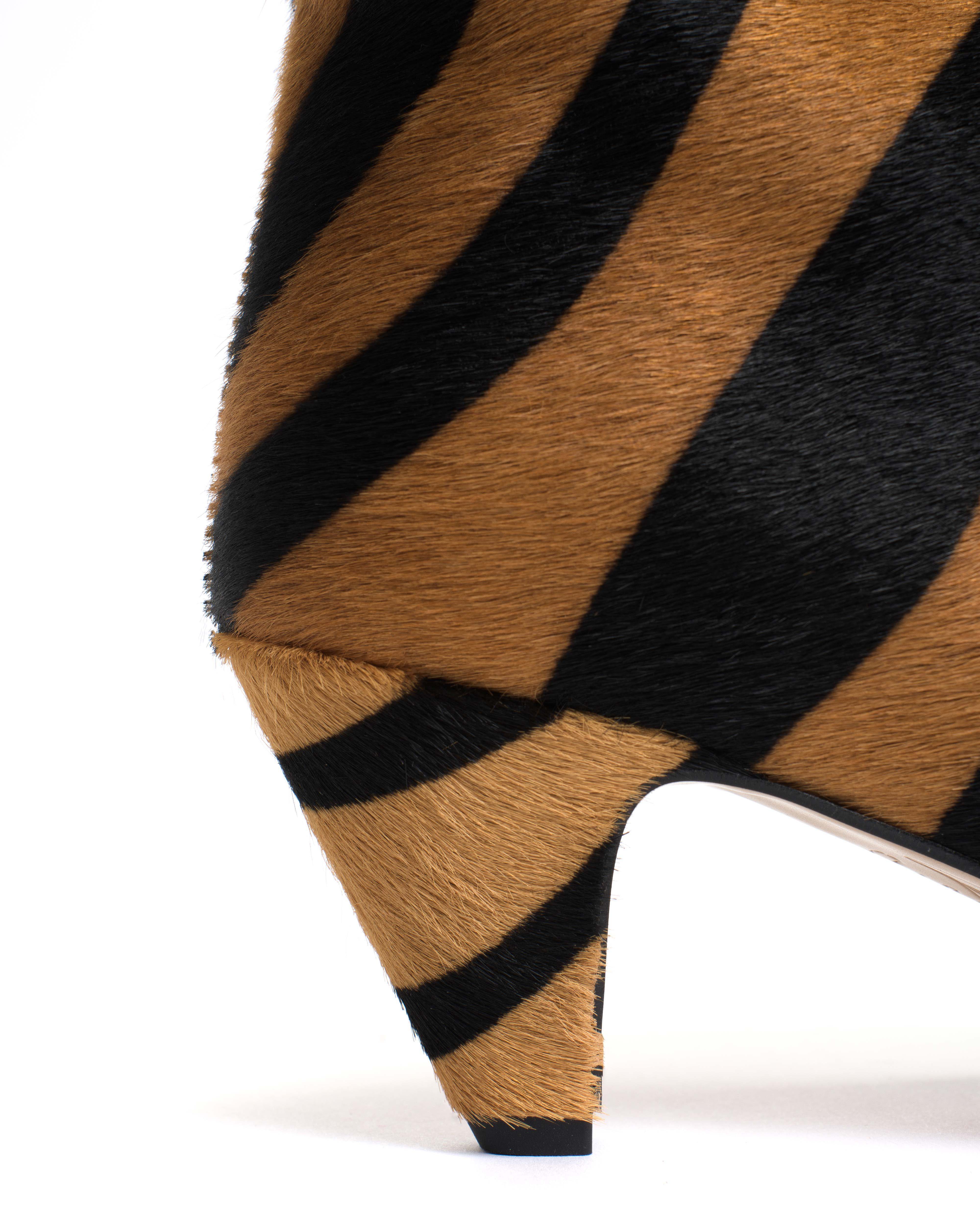 Vully 50 stiletto Calf hair Tiger - Image 7