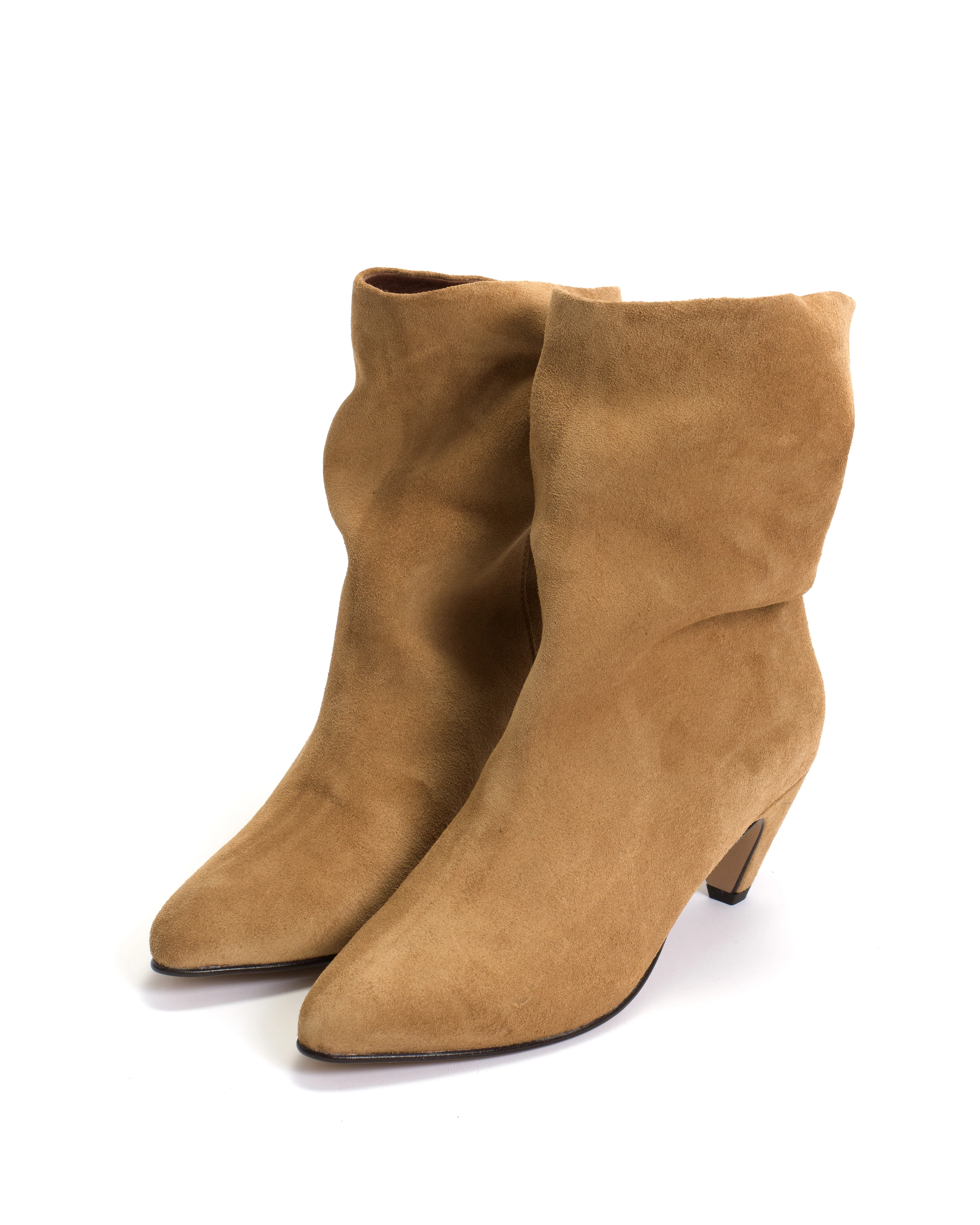 Vully 50 stiletto Calf suede Bamboo brown - Image 2