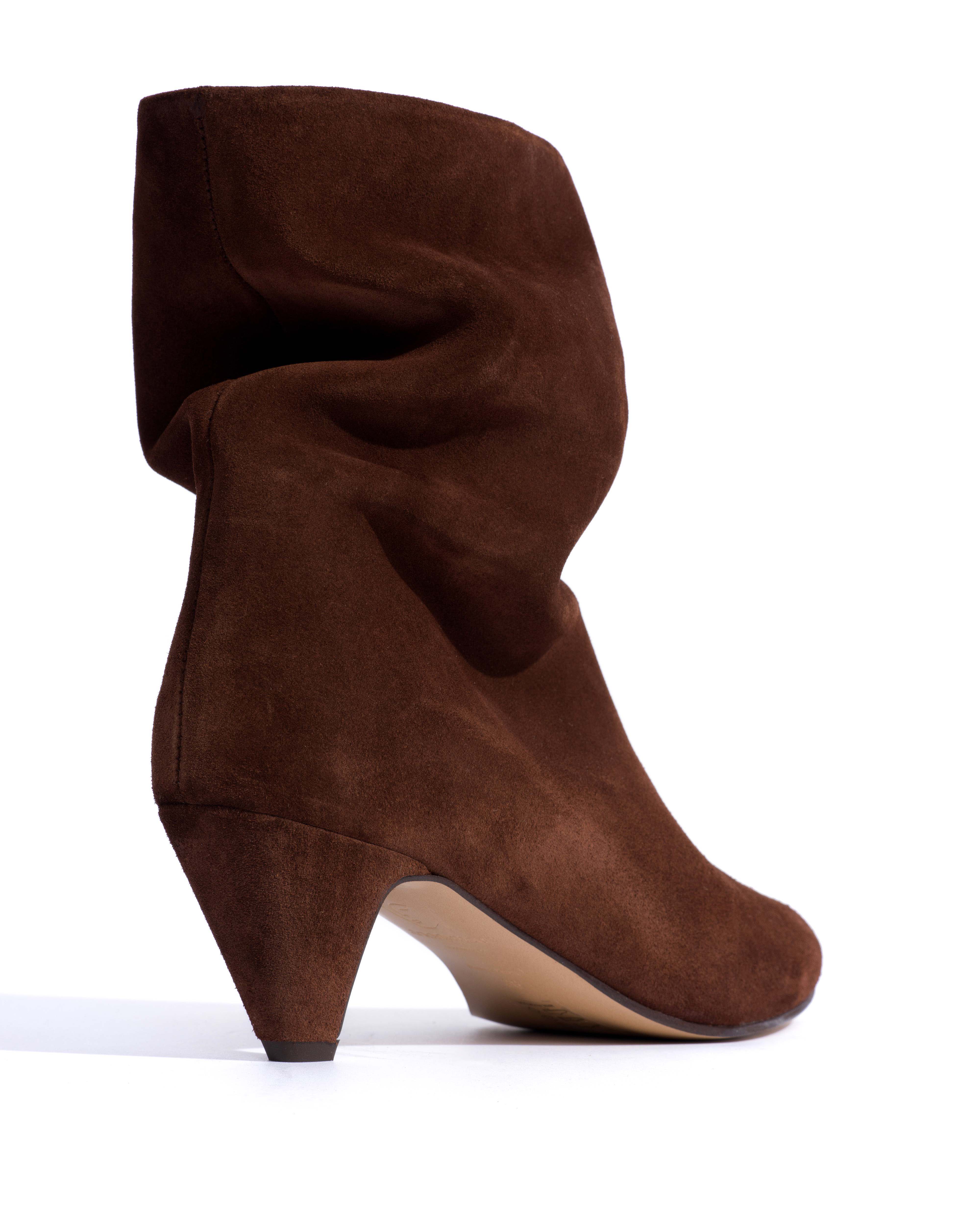 Vully 50 stiletto Calf suede Chocolate - Image 4
