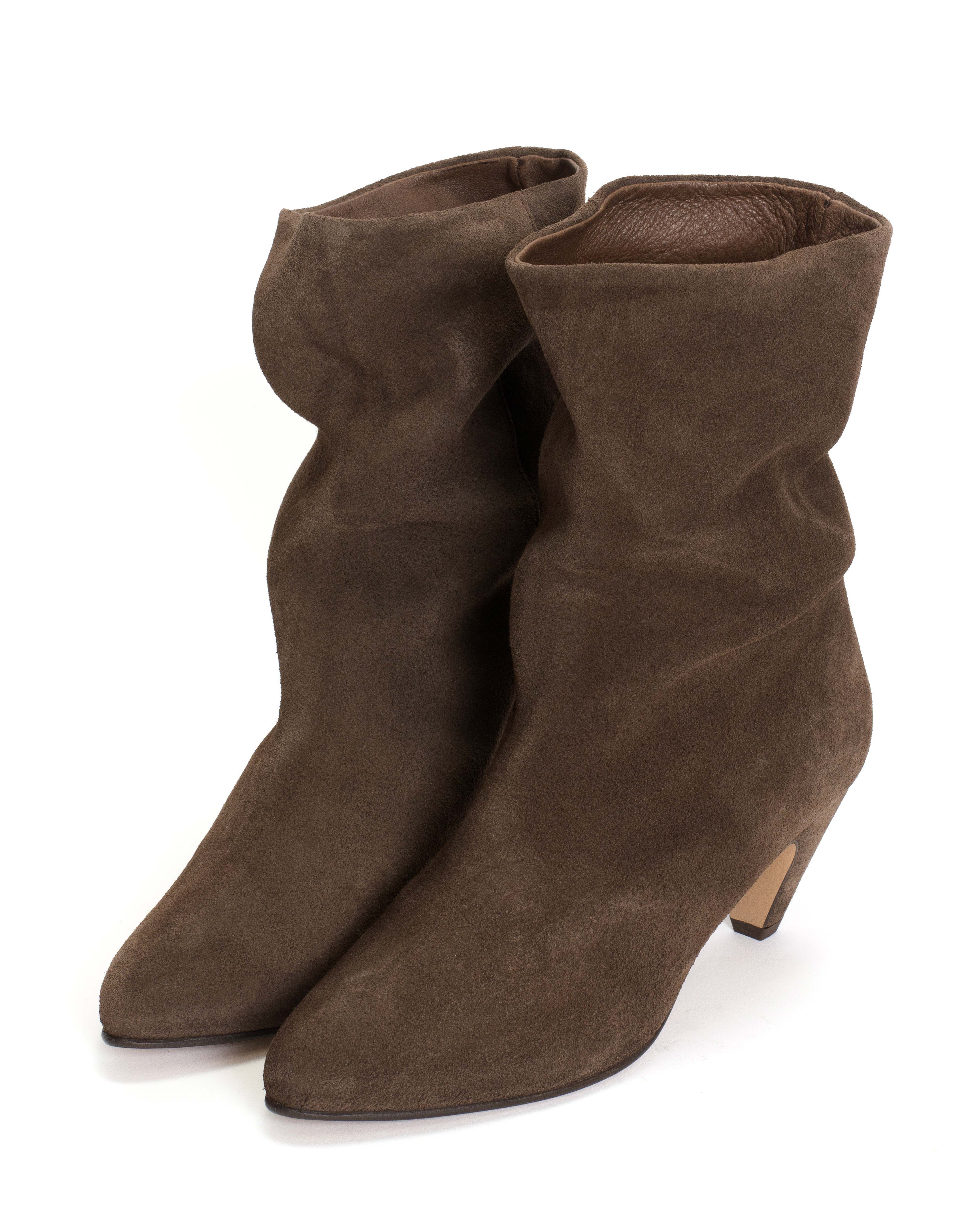 Vully 50 stiletto Calf suede Coffee brown - Image 2