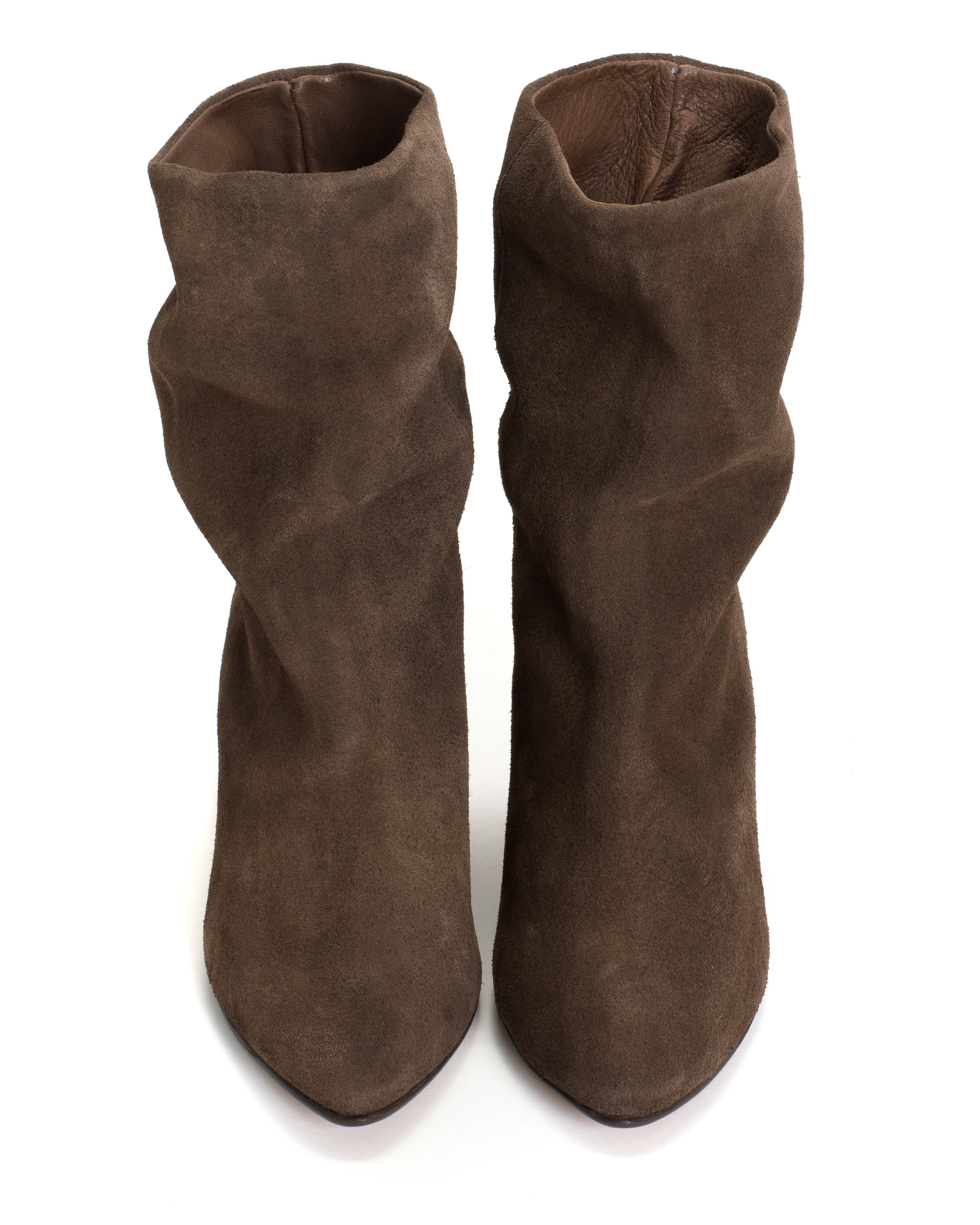Vully 50 stiletto Calf suede Coffee brown - Image 3