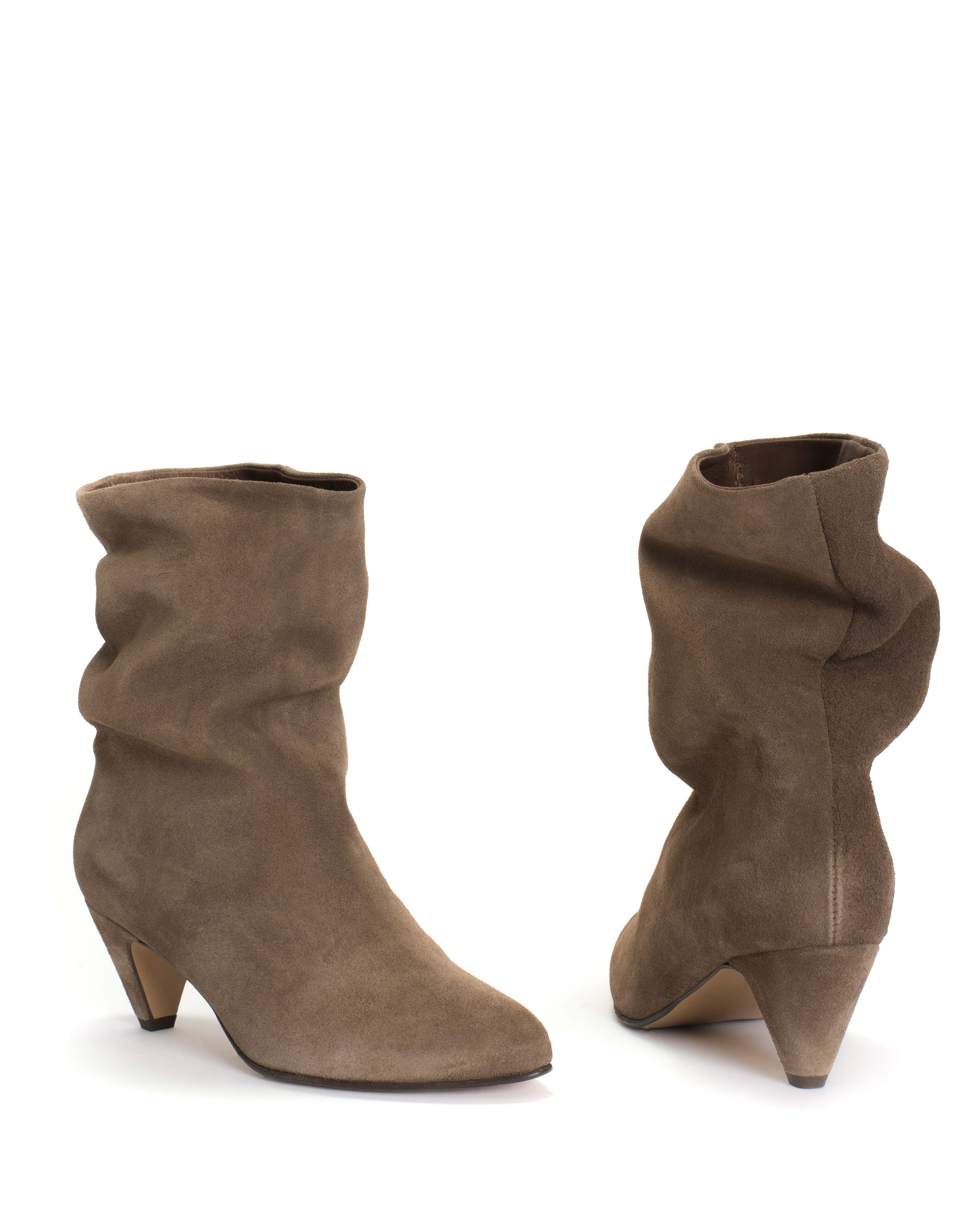 Vully 50 stiletto Calf suede Dark taupe - Image 6