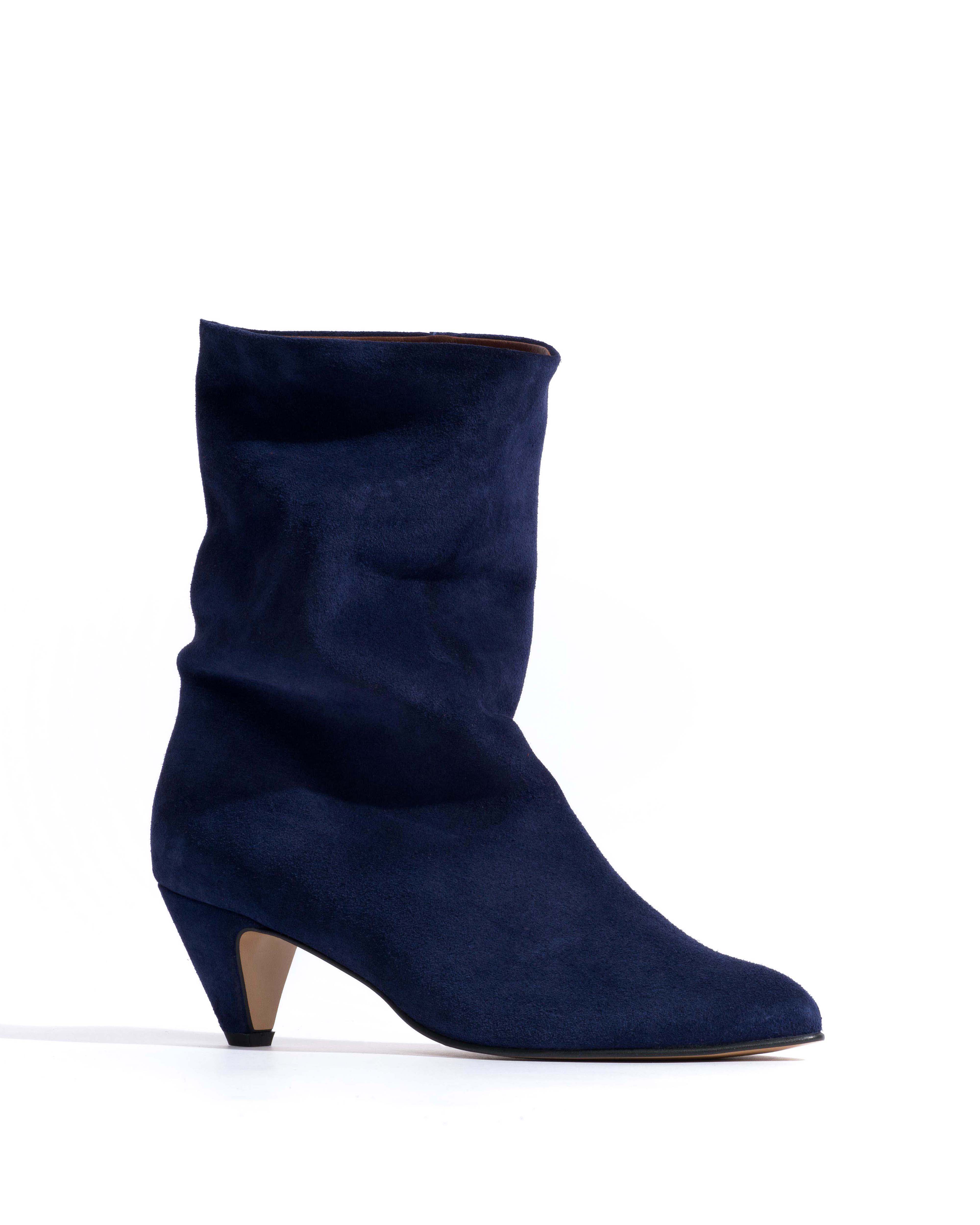 Vully 50 stiletto Calf suede Ink blue - Image 2