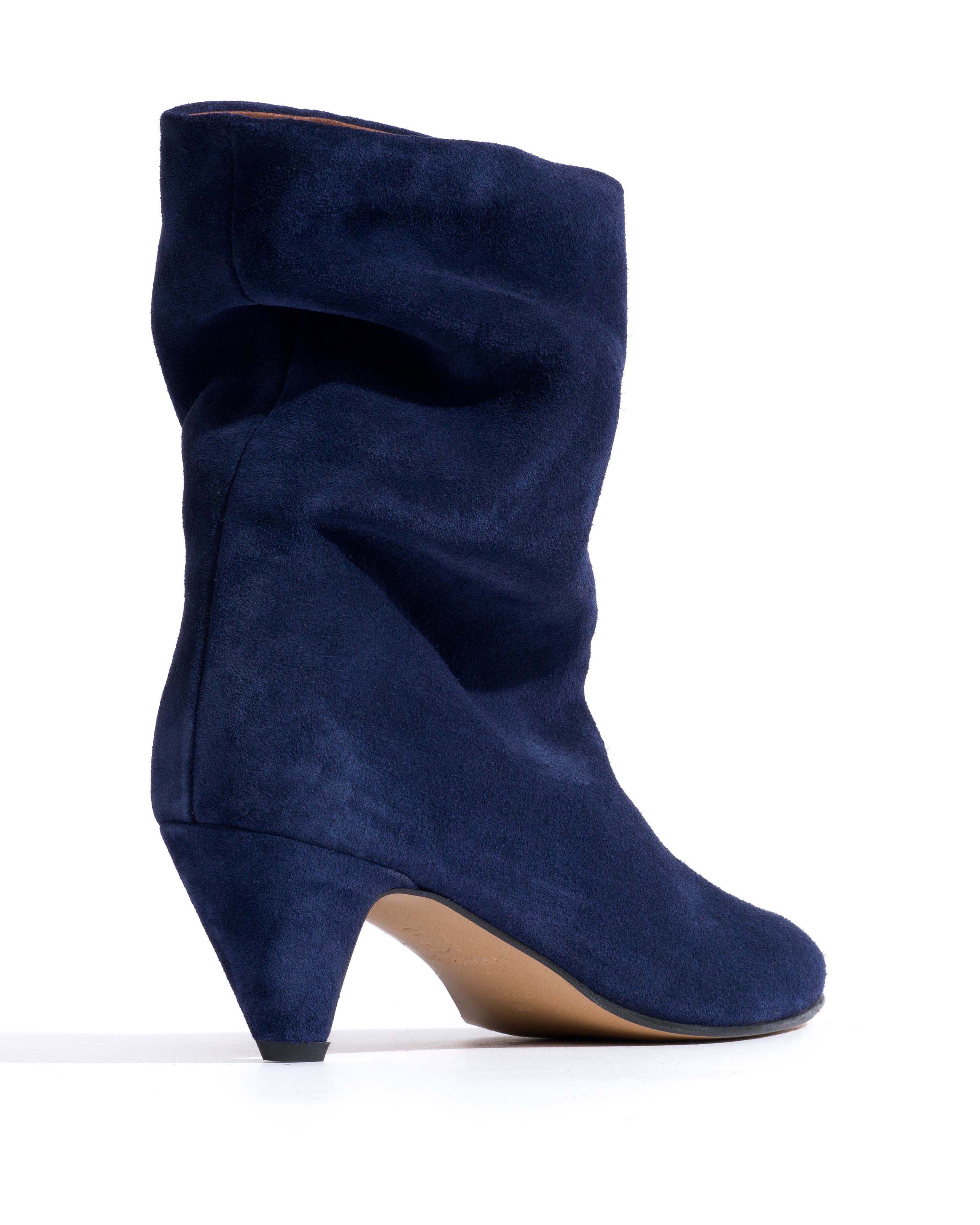 Vully 50 stiletto Calf suede Ink blue - Image 3