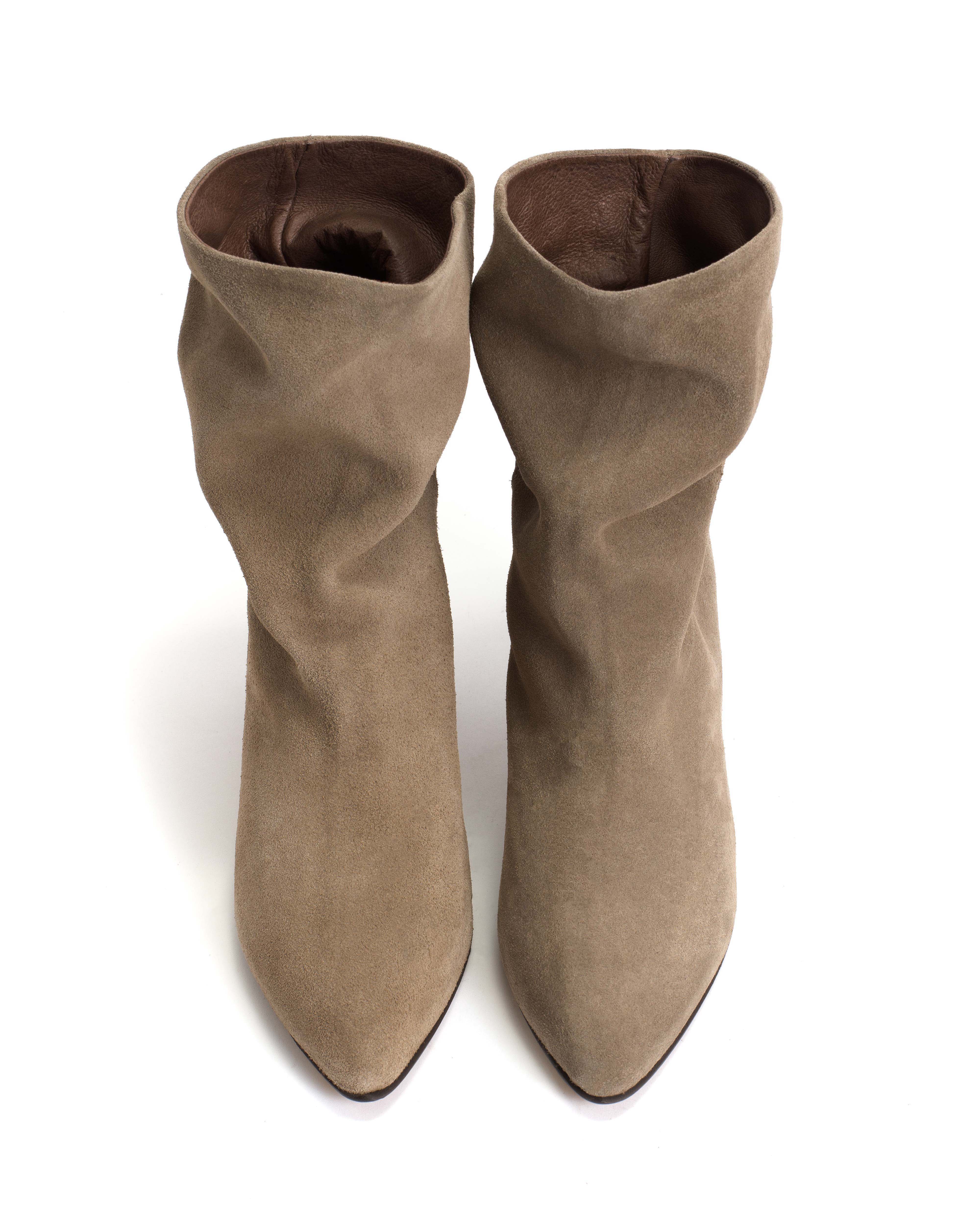Vully 50 stiletto Calf suede Mushroom - Image 3