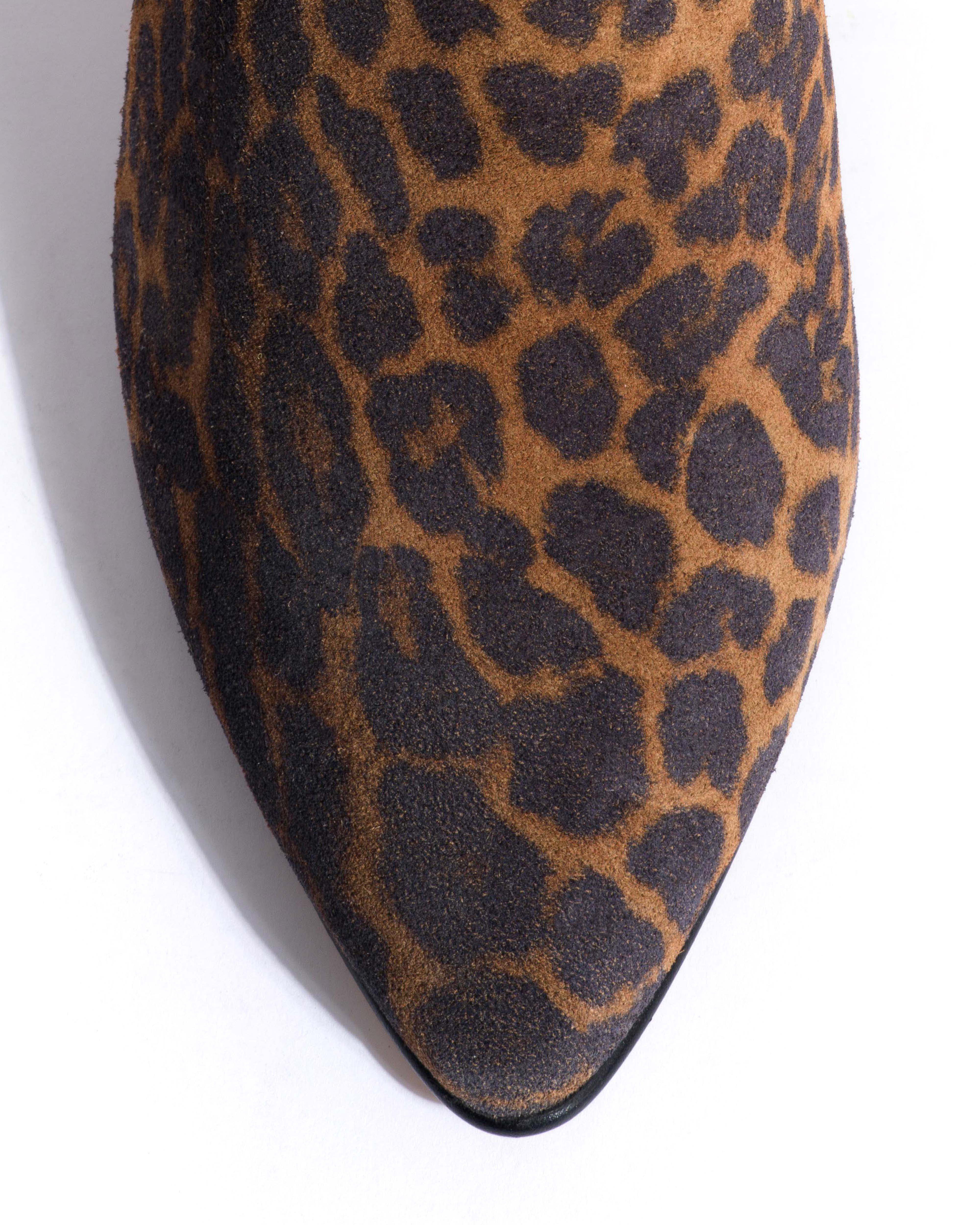 Vully 50 stiletto Calf suede print Leopard - Image 6