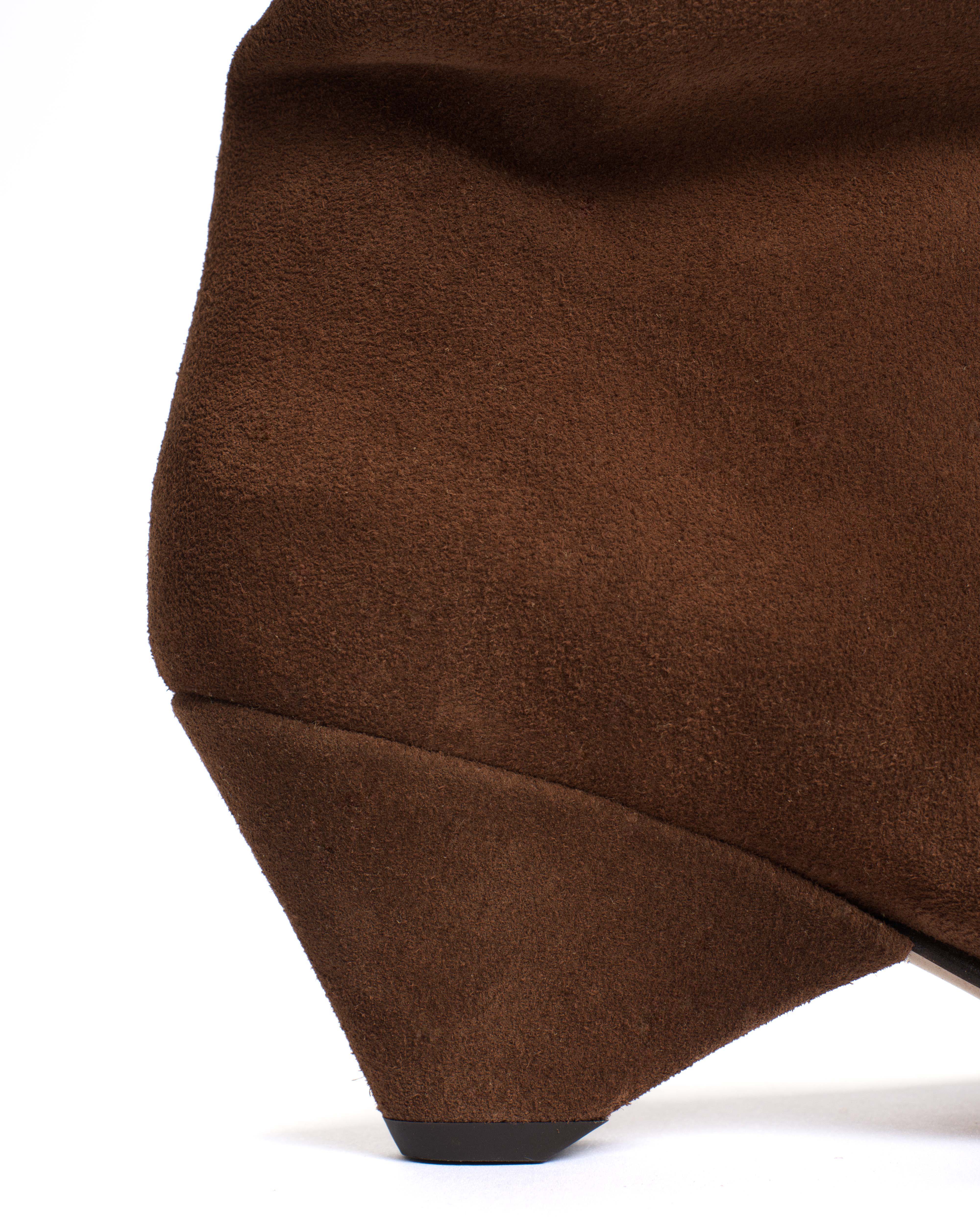Vully 50 triangle Calf suede Coconut brown - Image 7