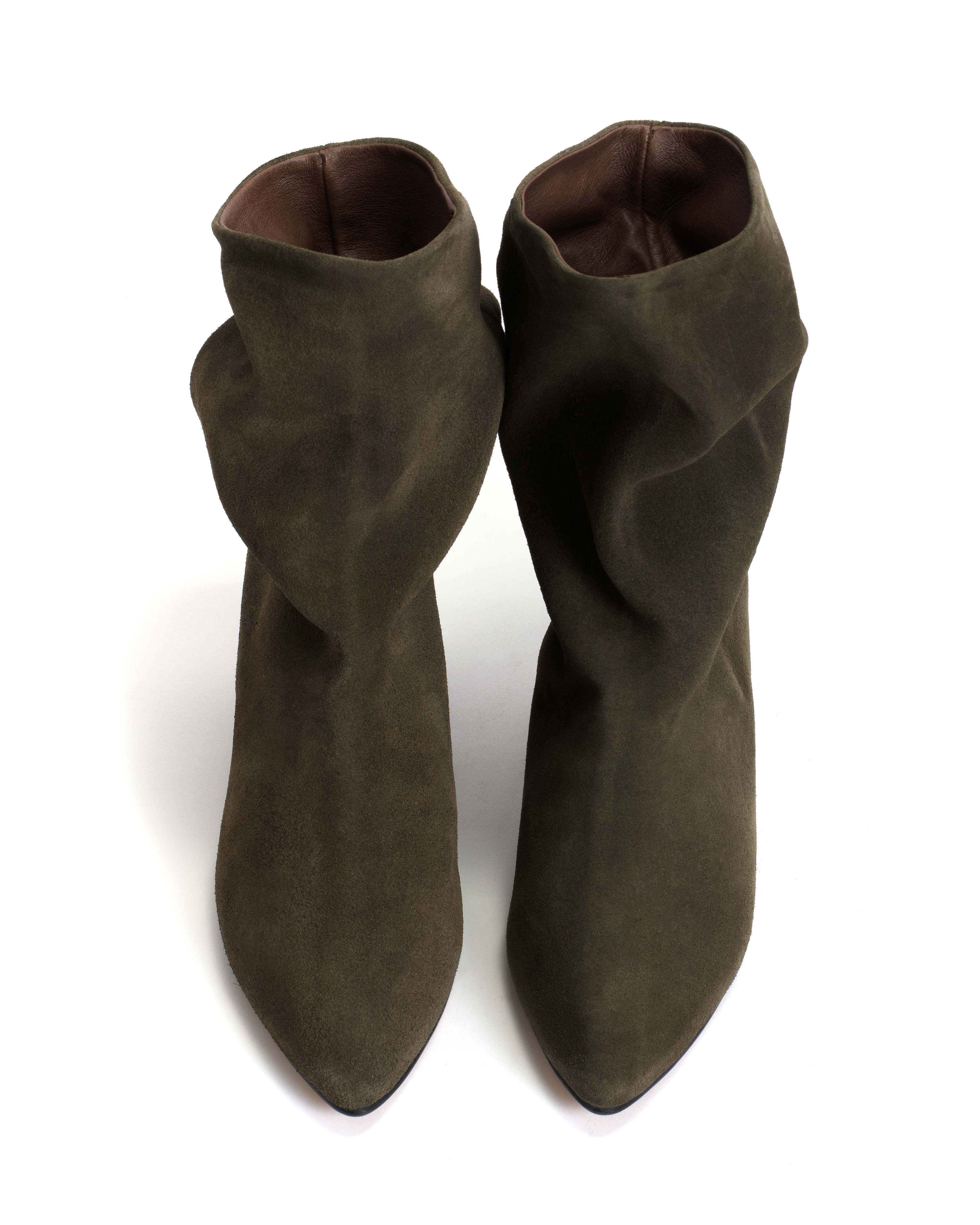 Vully 50 triangle Calf suede Moss green - Image 3