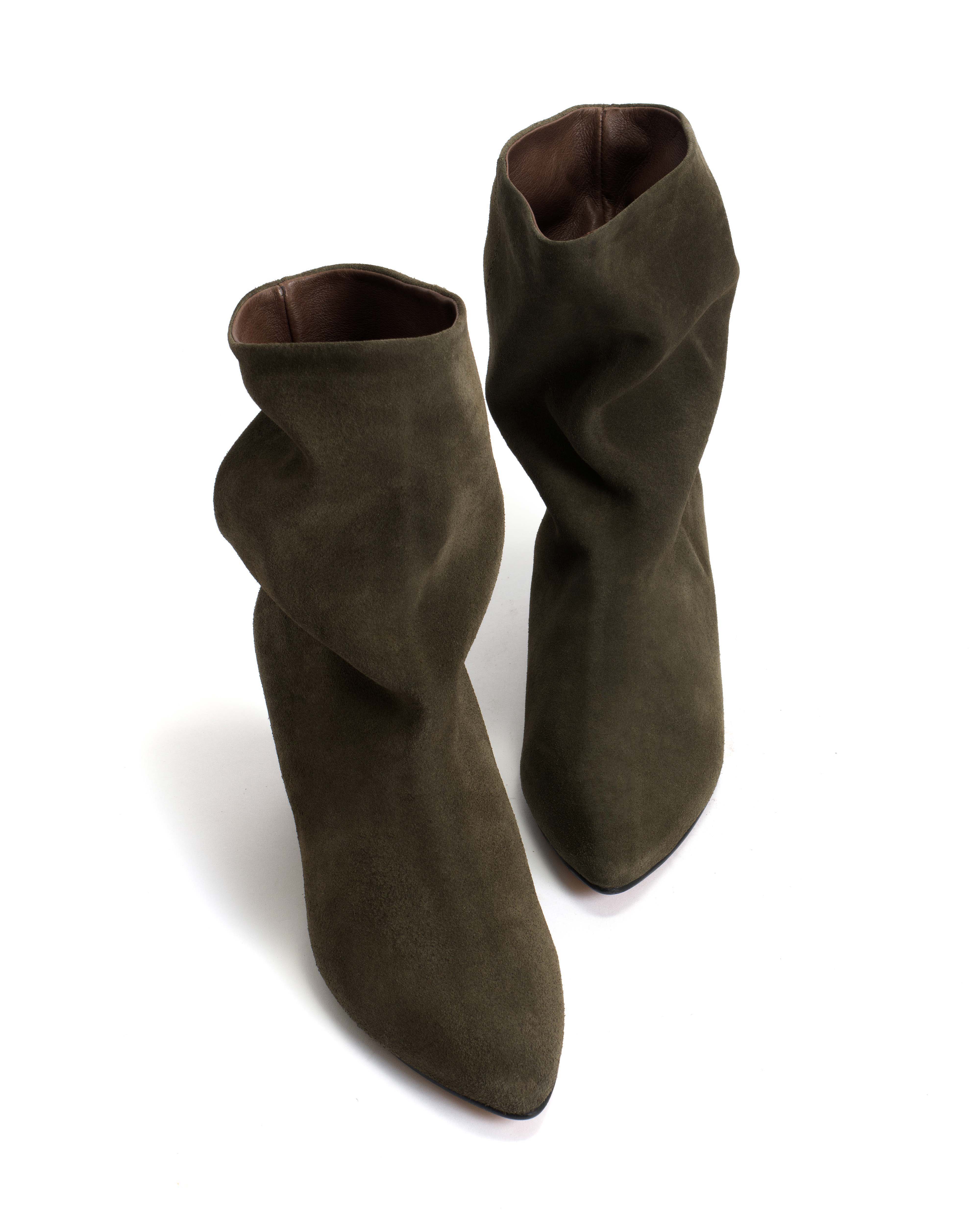 Vully 50 triangle Calf suede Moss green - Image 5