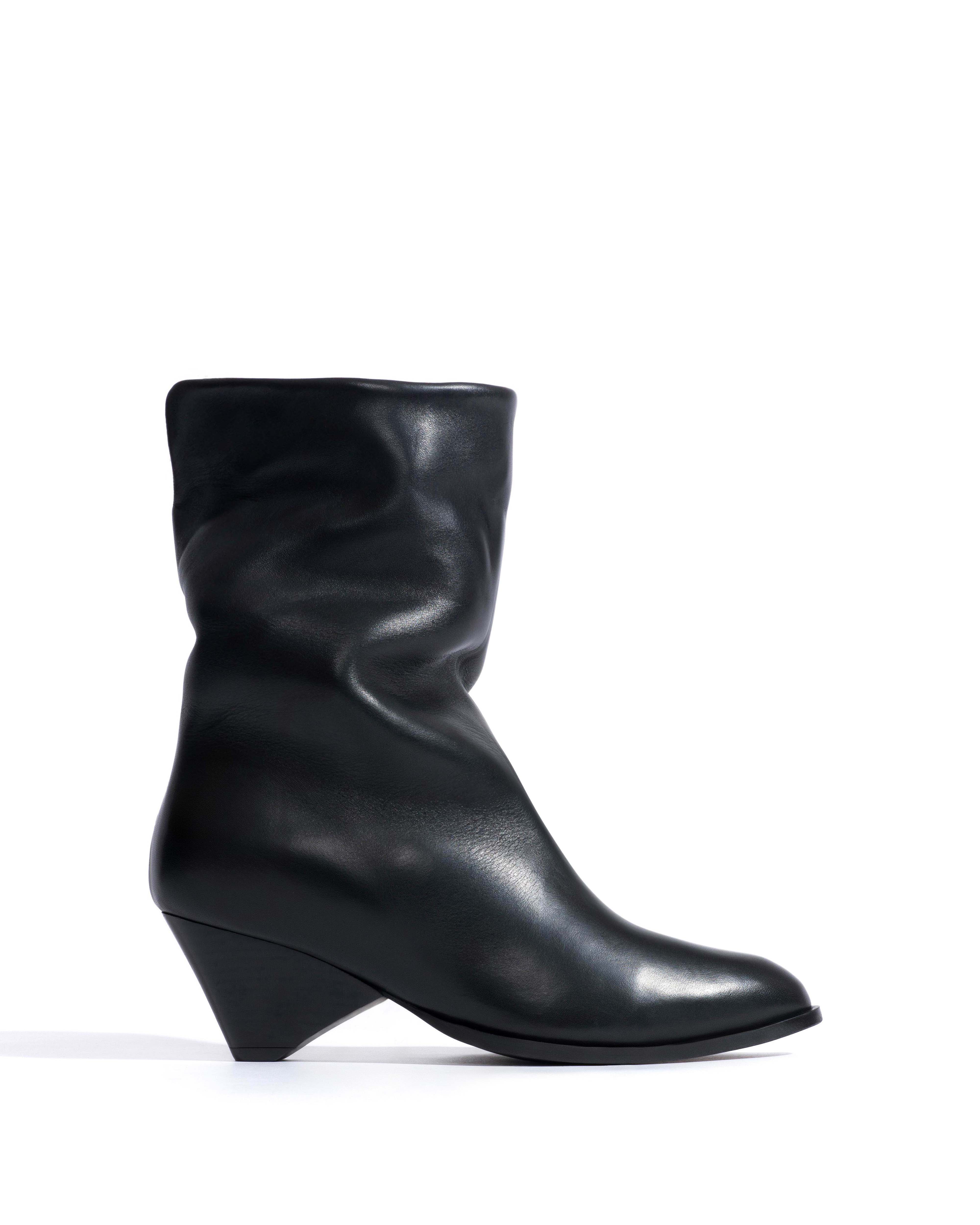 Vully 50 triangle lamb shearling Soft calf Black - Image 5