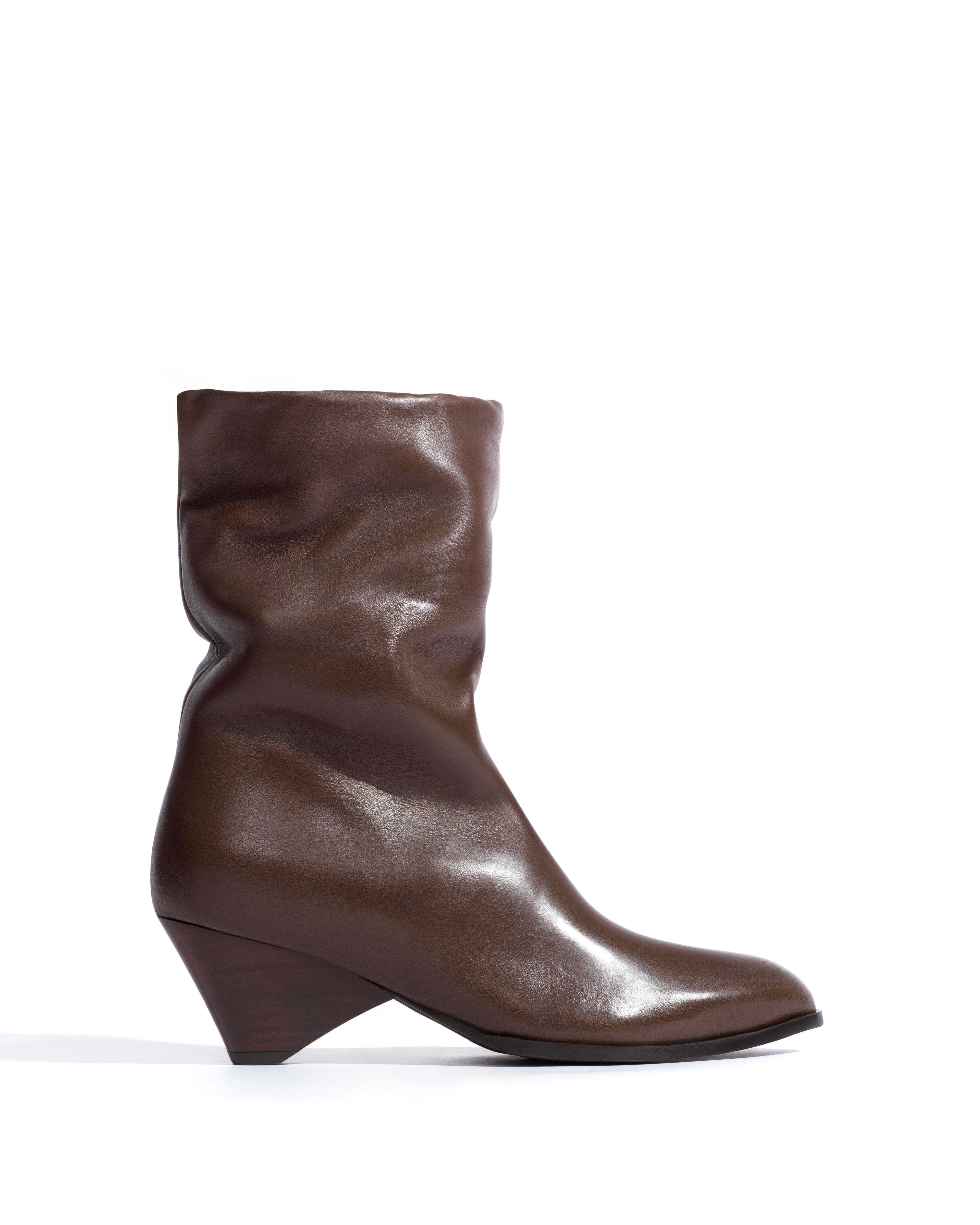 Vully 50 triangle lamb shearling Soft calf Dark taupe - Image 5
