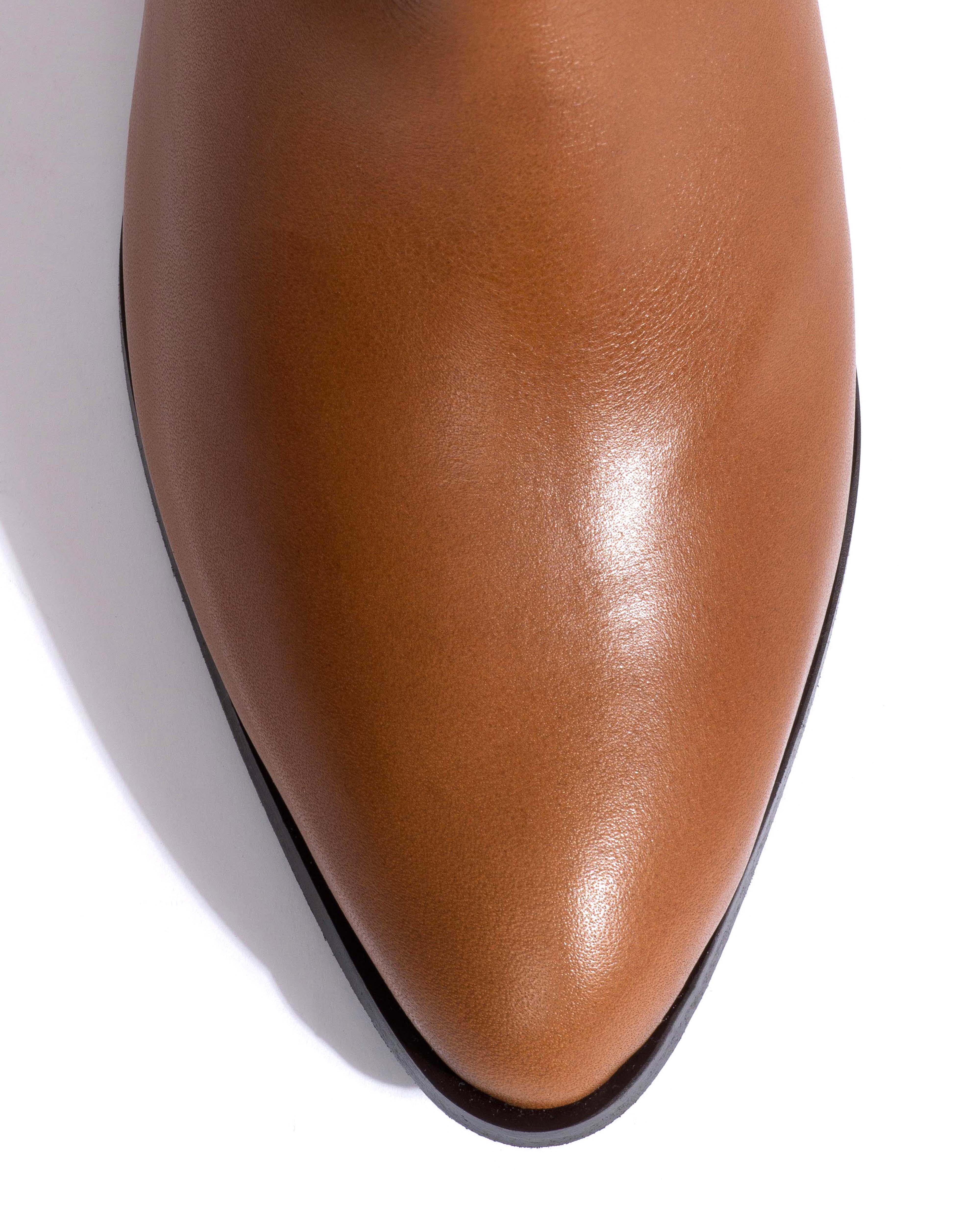 Vully 50 triangle lamb shearling Vegetal soft calf Cinnamon - Image 9