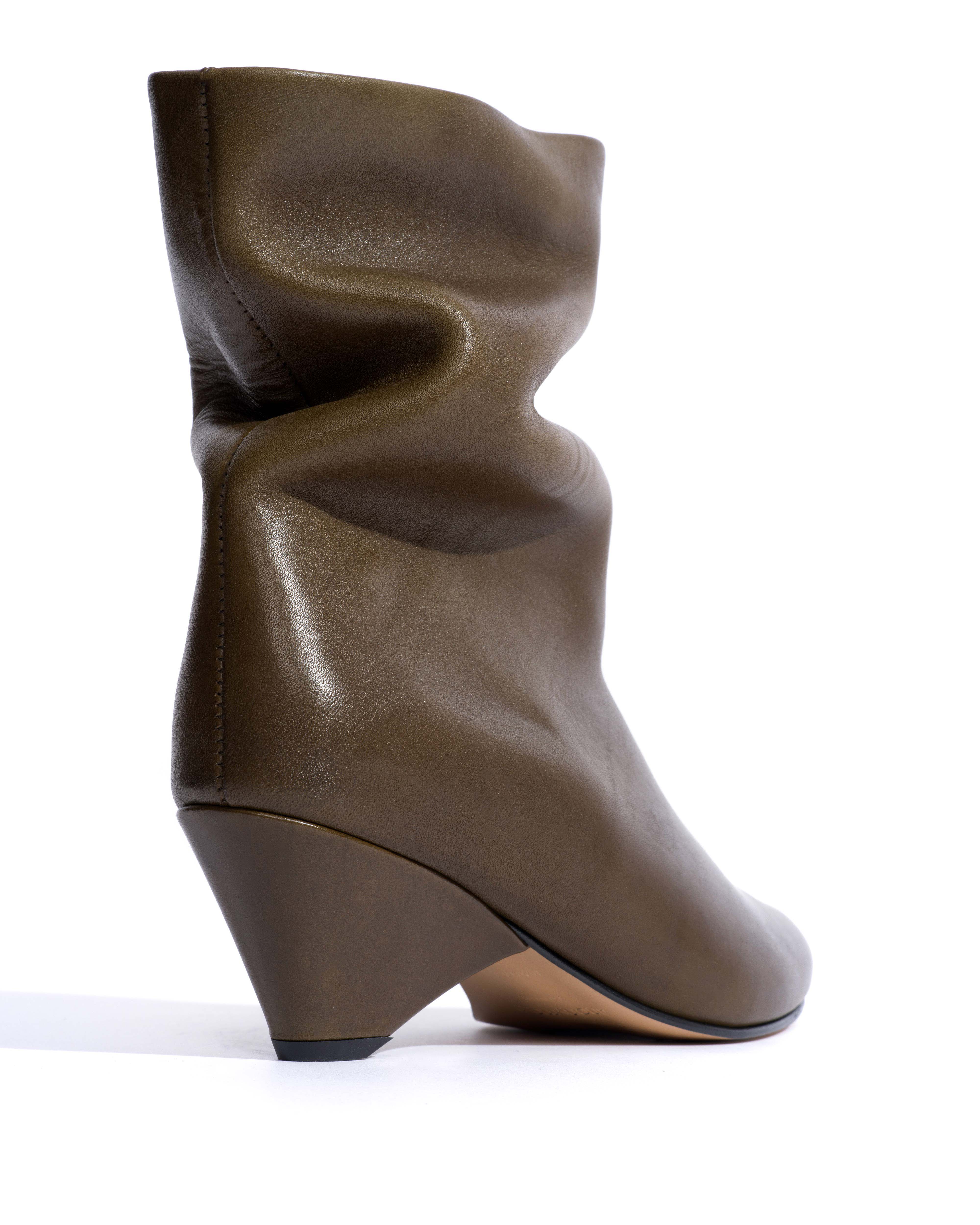 Vully 50 triangle Vegetal soft calf Forrest green - Image 3