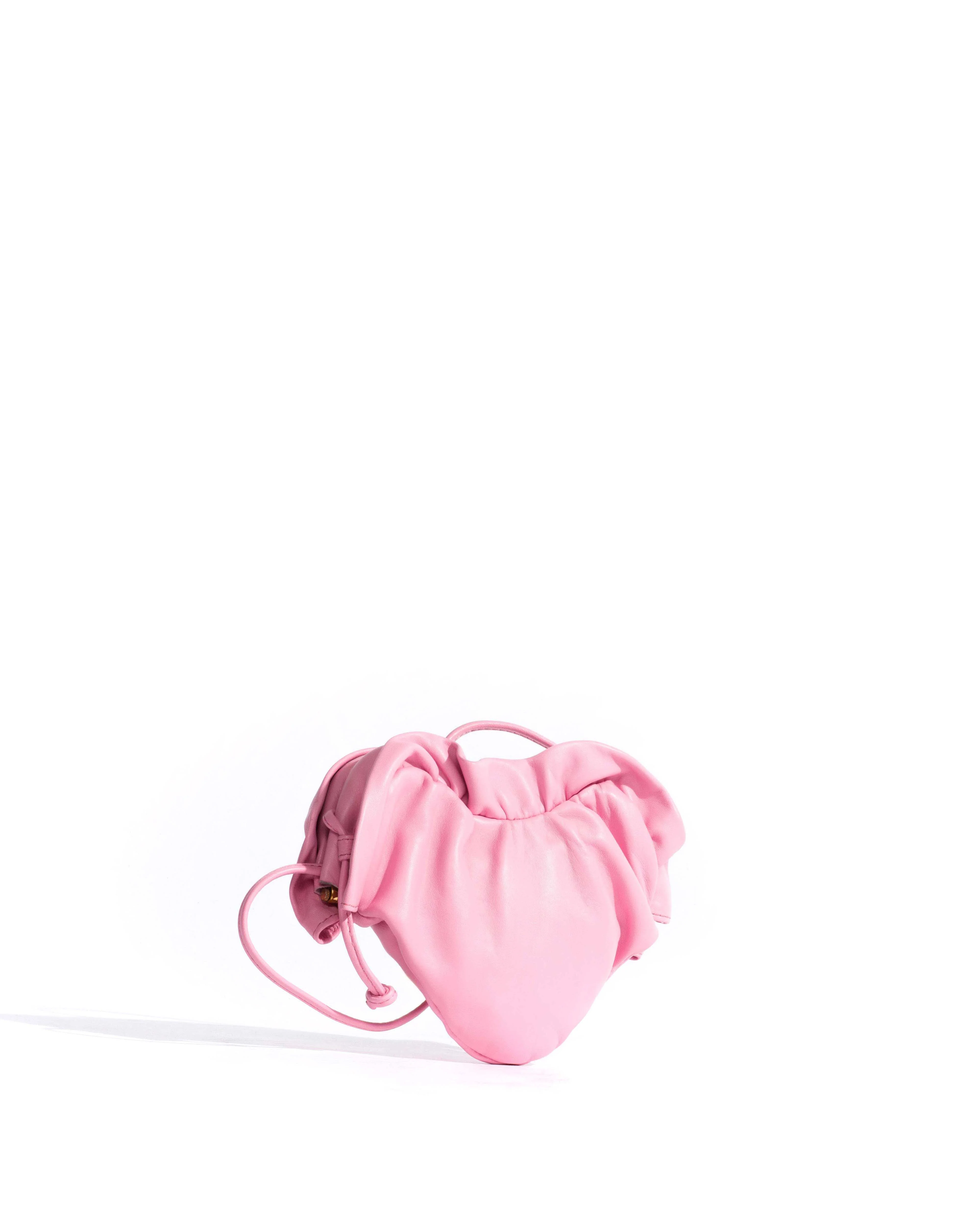 Zally petite heart bag Shiny lamb Gum candy - Image 2